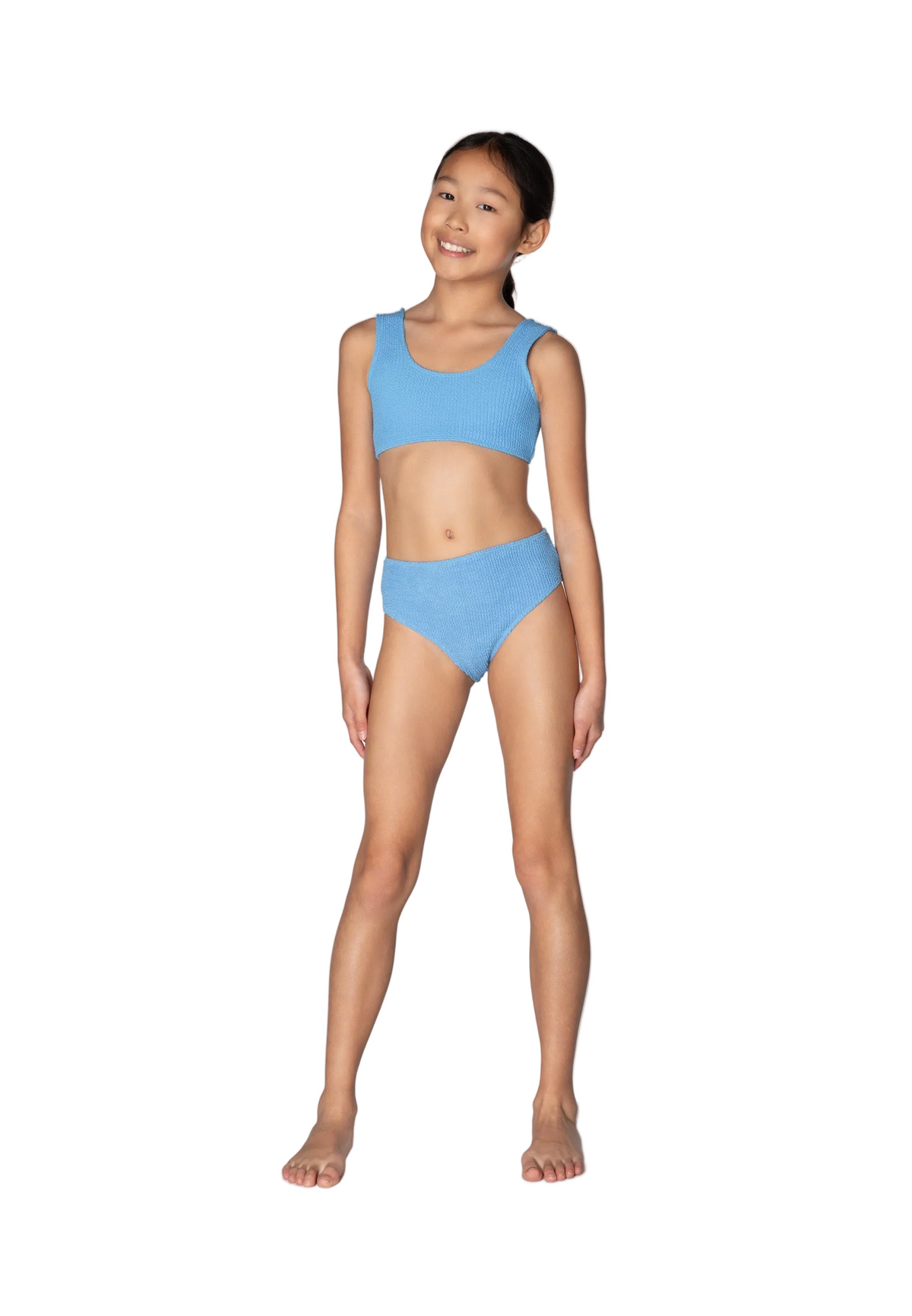 KIDS SWIMWEAR BIKINI ADELE BLUE BUBBLE GUM 6-10y