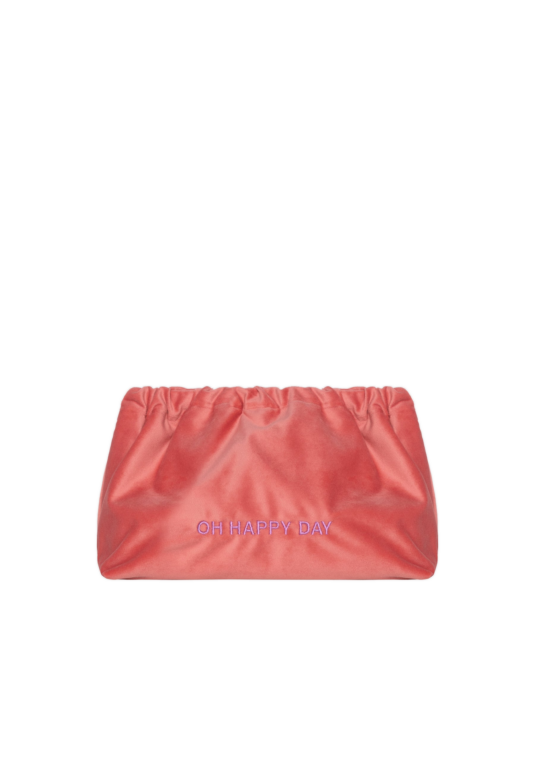VELVET CLUTCH BAG OH HAPPY DAY