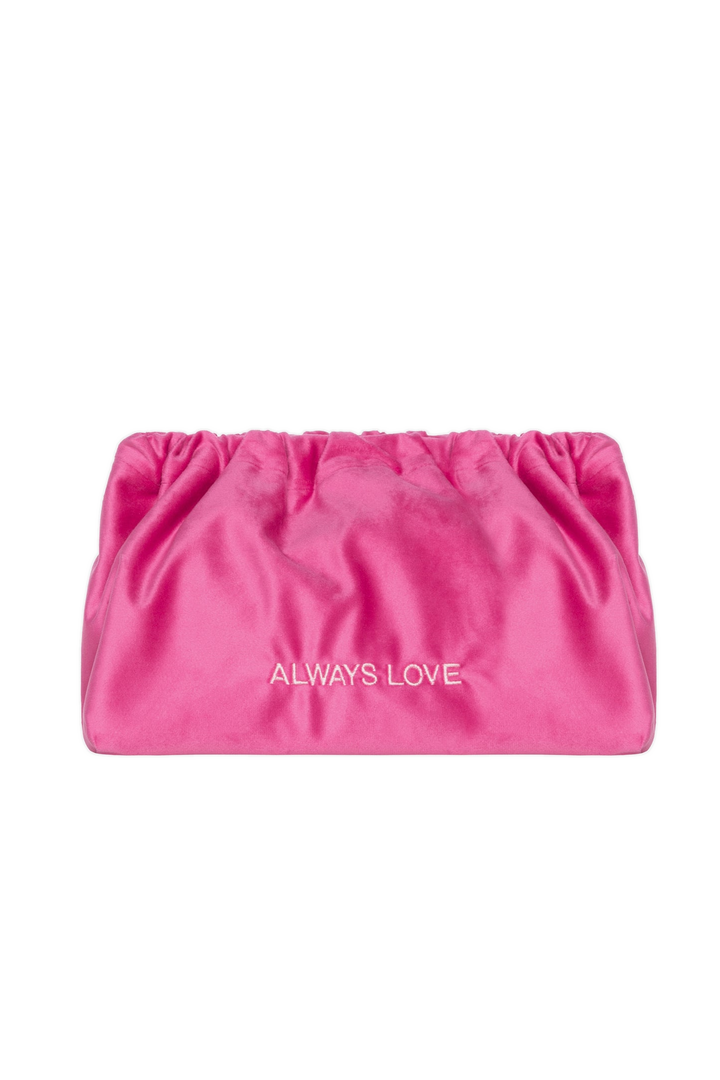 VELVET CLUTCH BAG ALWAYS LOVE