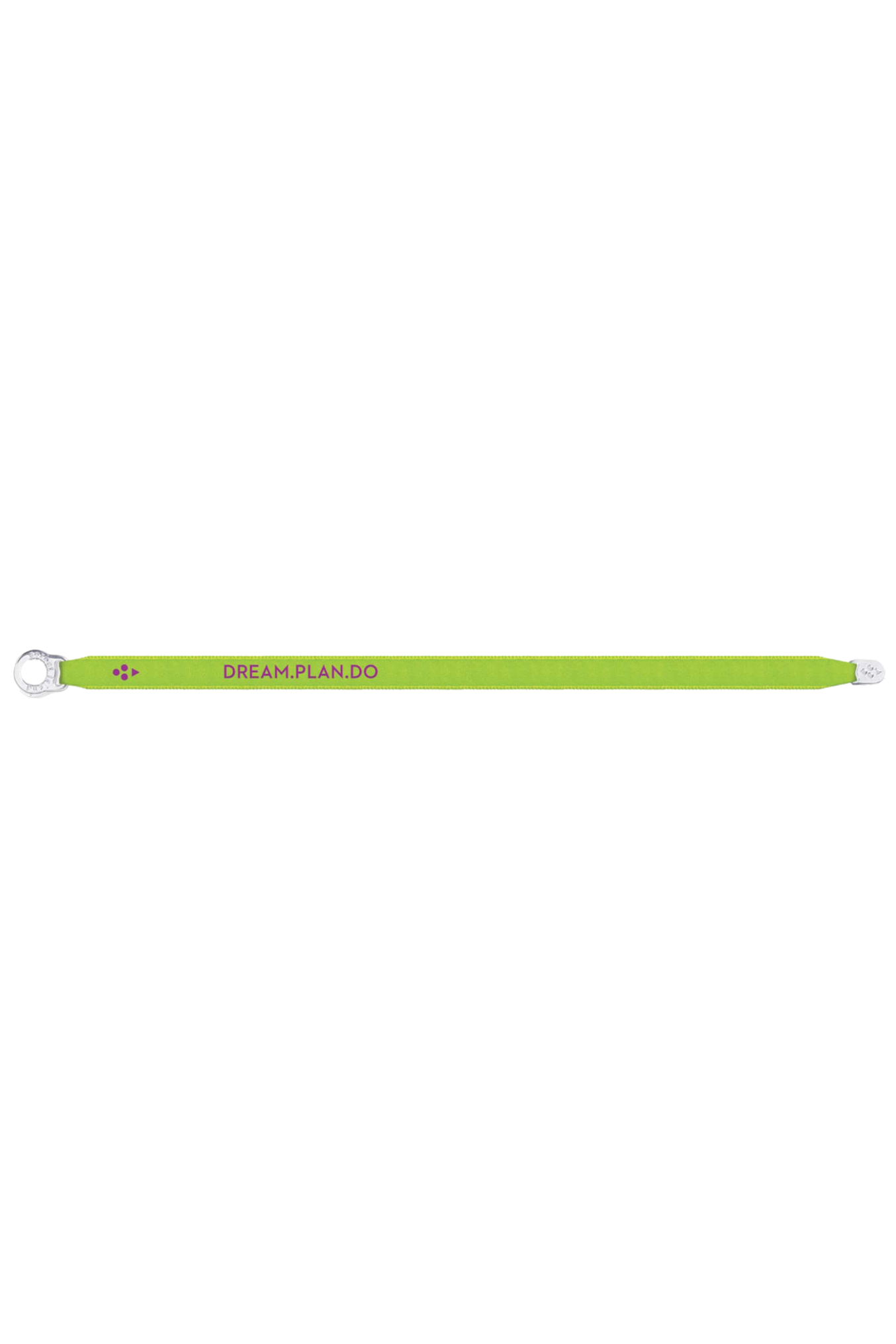 SATIN BRACELET DREAM.PLAN.DO NEON GREEN
