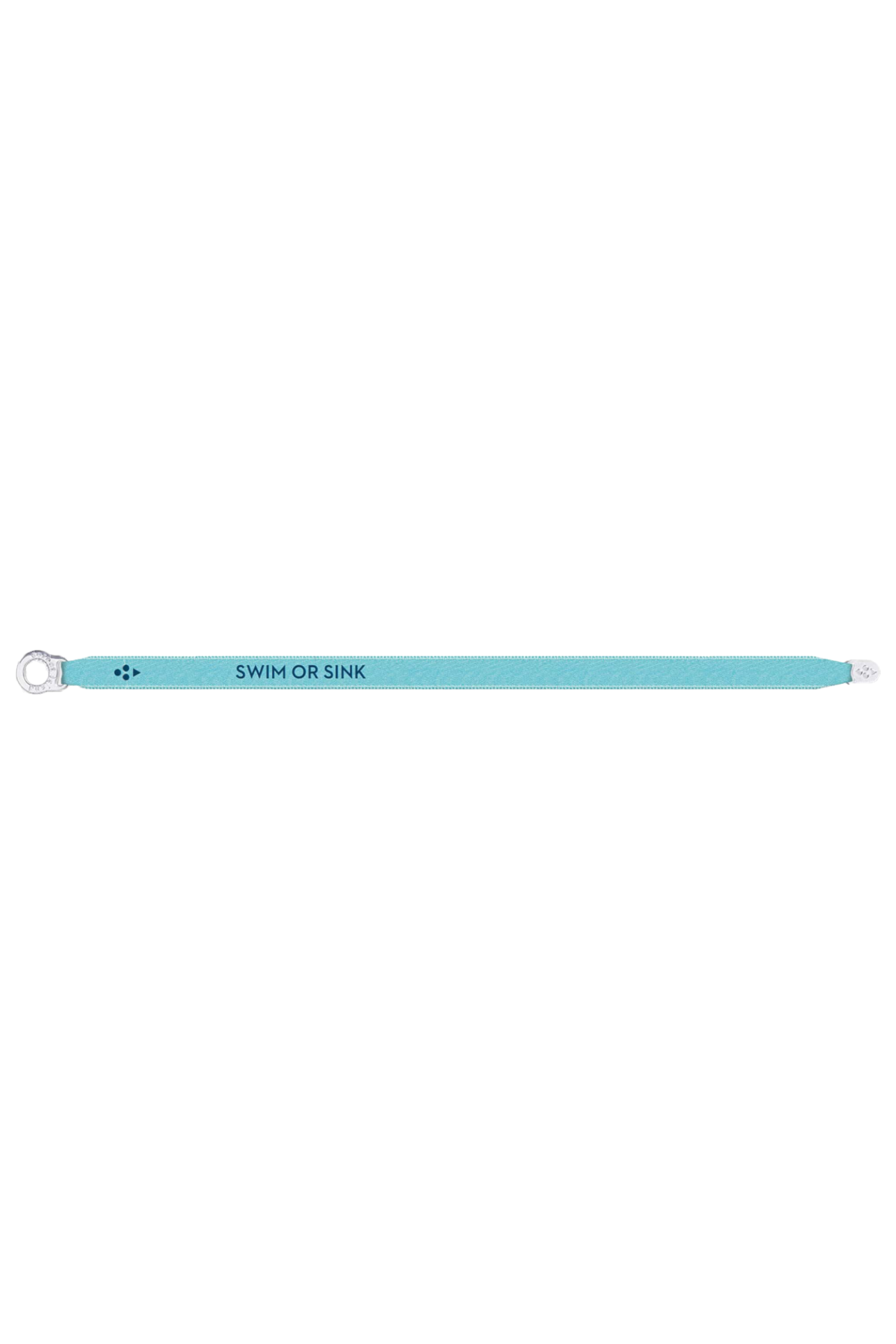 SATIN BRACELET SWIM OR SINK LIGHT TURQUOISE