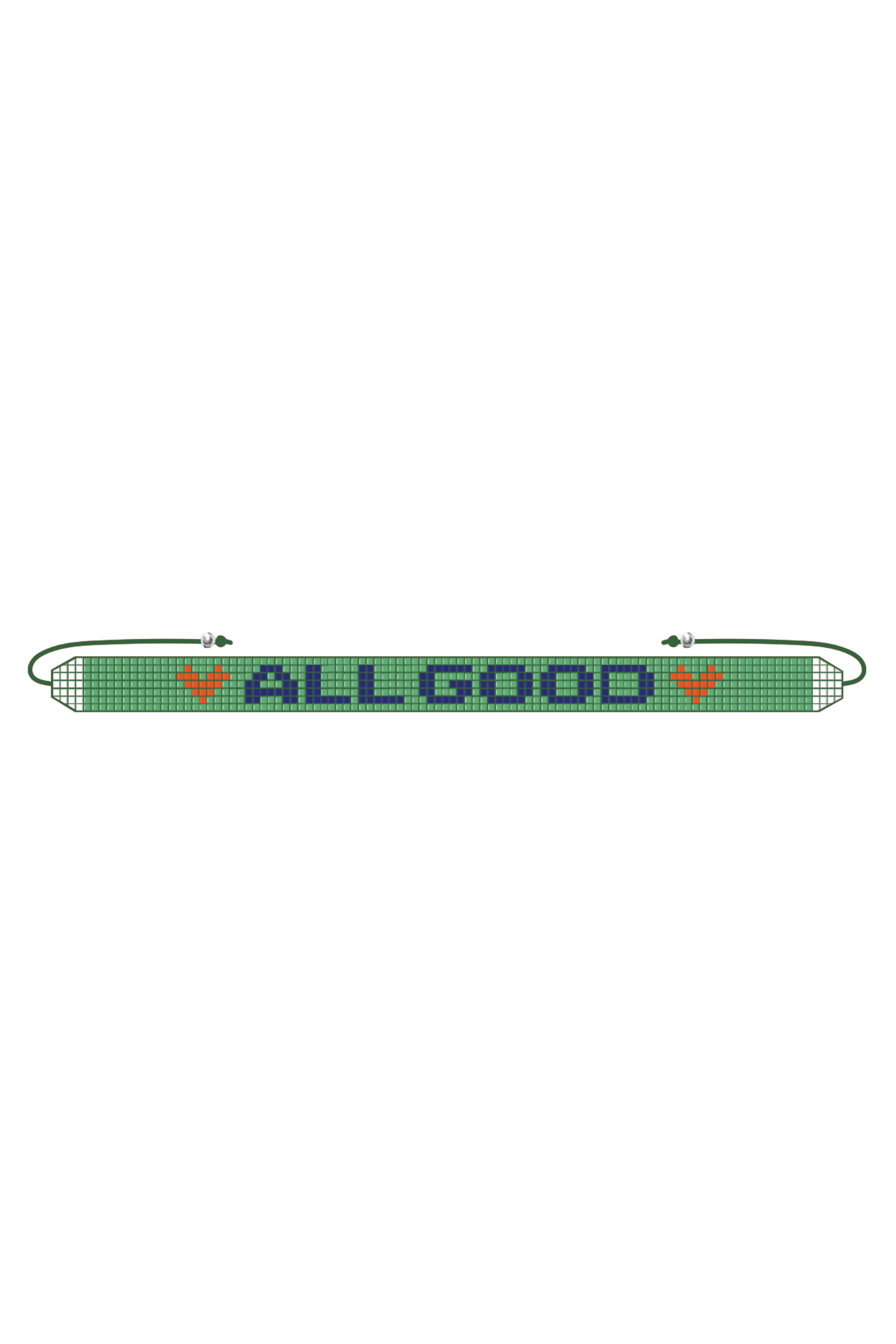 HANDMADE GLASS BEADS FRIENDSHIP ALL GOOD BRACELET