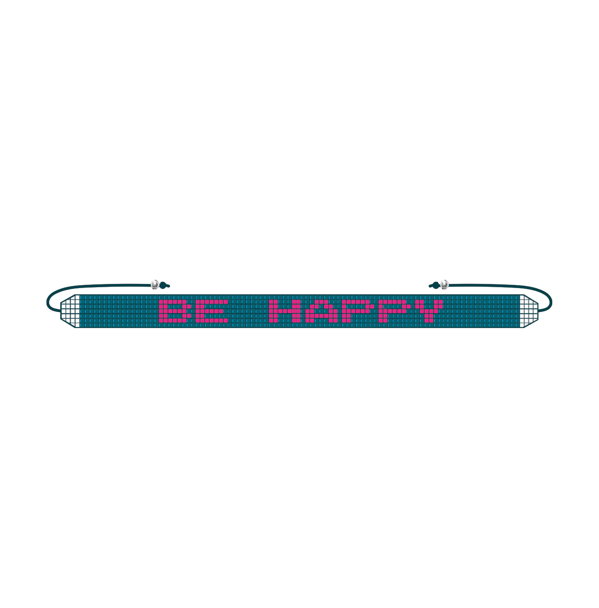 HANDMADE GLASS BEADS FRIENDSHIP BE HAPPY BRACELET