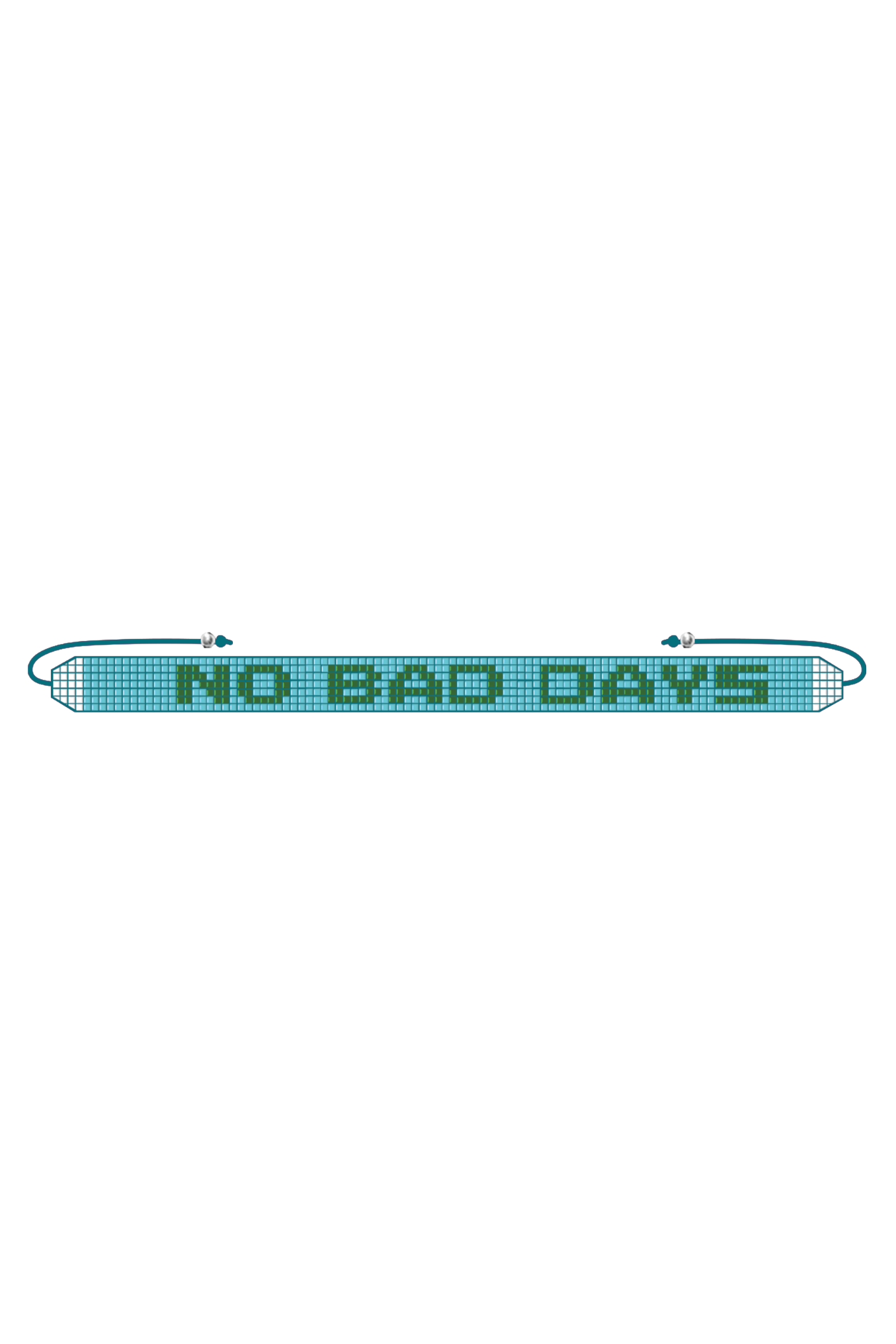 HANDMADE GLASS BEADS FRIENDSHIP NO BAD DAYS BRACELET