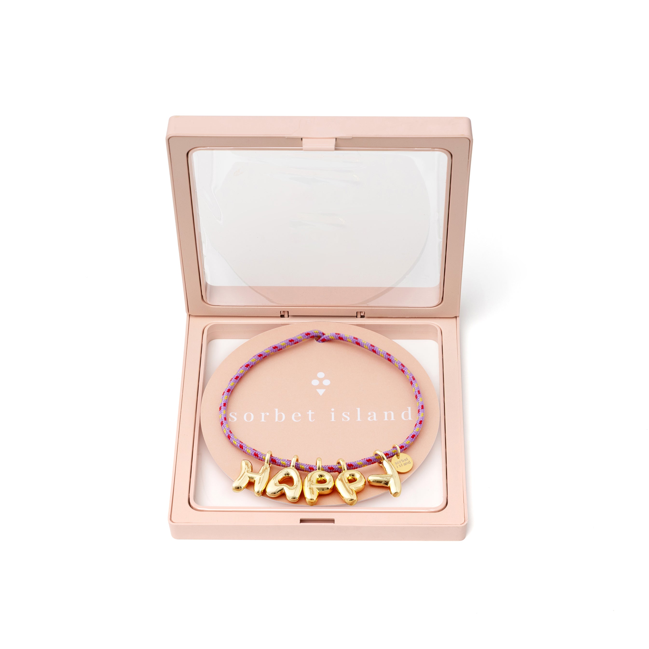 BBLN0009 bubble letters necklace fig packaging