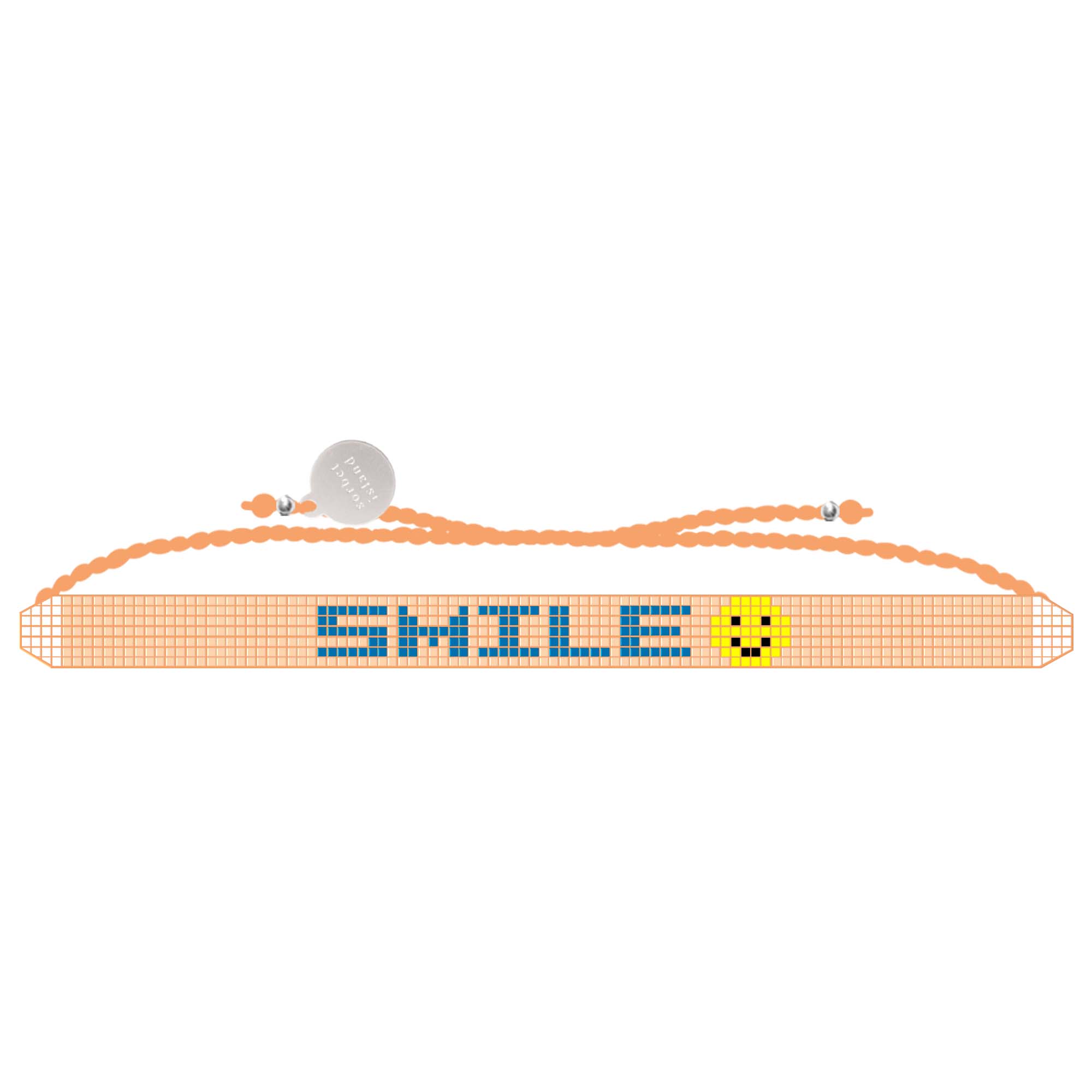 HANDMADE GLASS BEADS FRIENDSHIP SMILE BRACELET