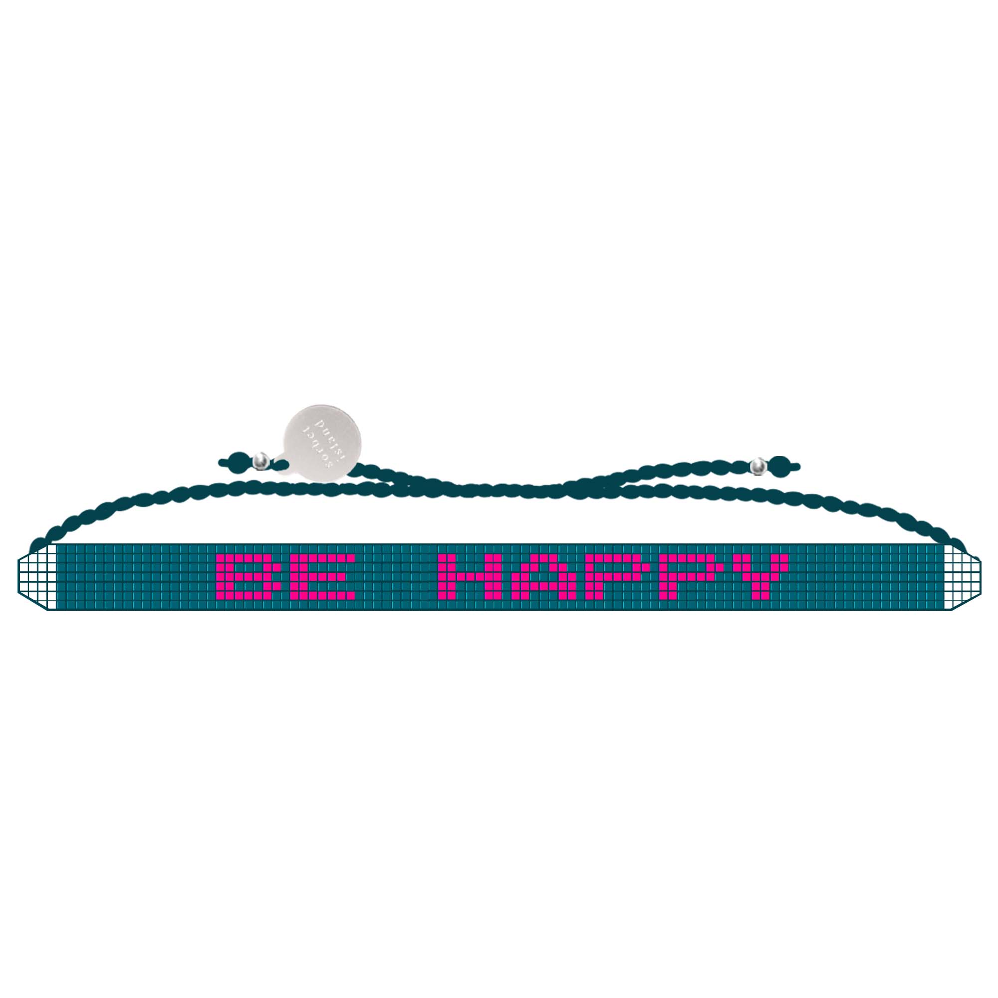 HANDMADE GLASS BEADS FRIENDSHIP BE HAPPY BRACELET
