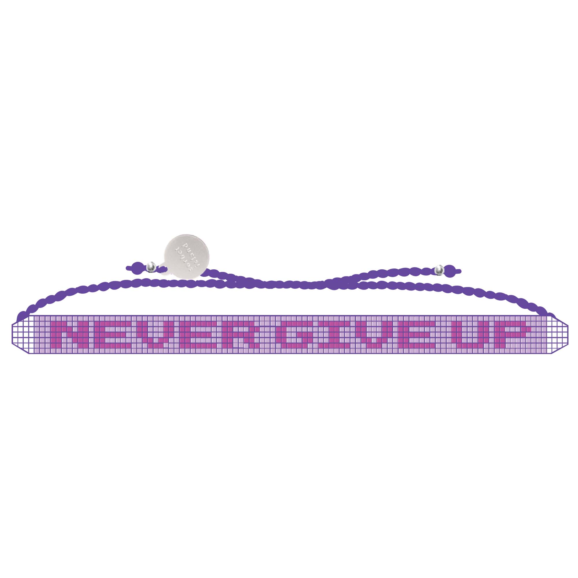 HANDMADE GLASS BEADS FRIENDSHIP NEVER GIVE UP BRACELET