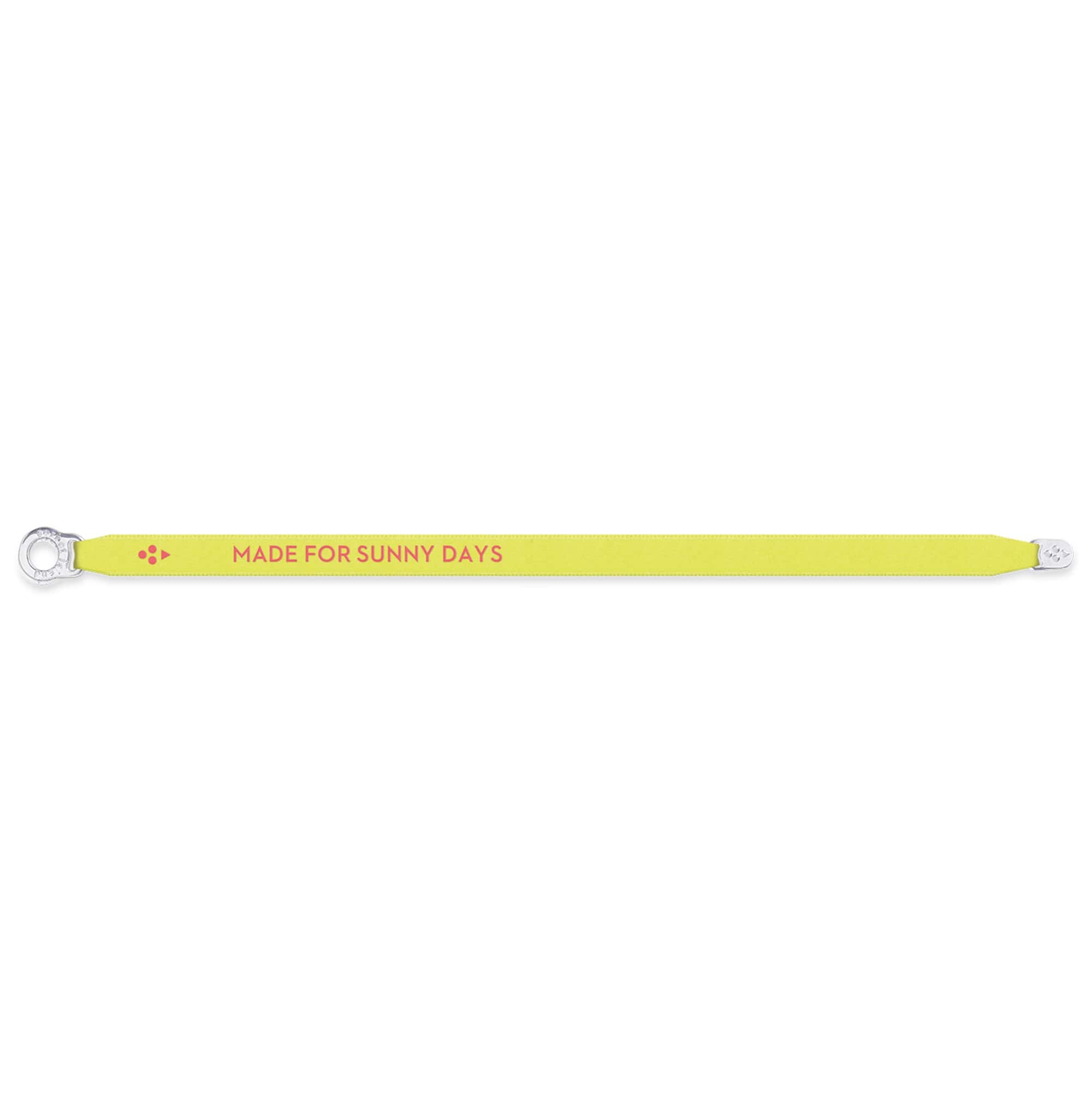 SATIN BRACELET MADE FOR SUNNY DAYS NEON YELLOW