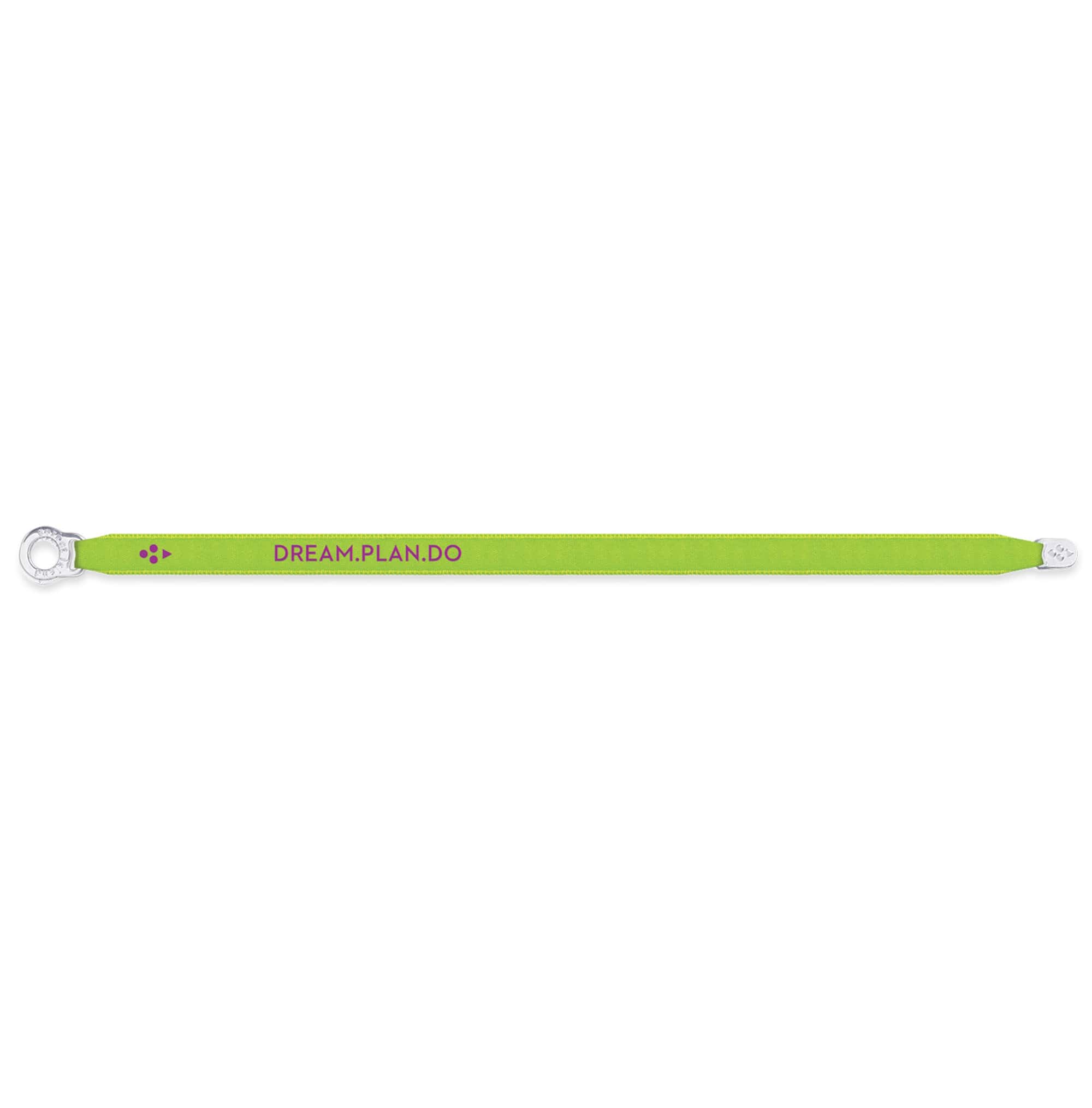 SATIN BRACELET DREAM.PLAN.DO NEON GREEN