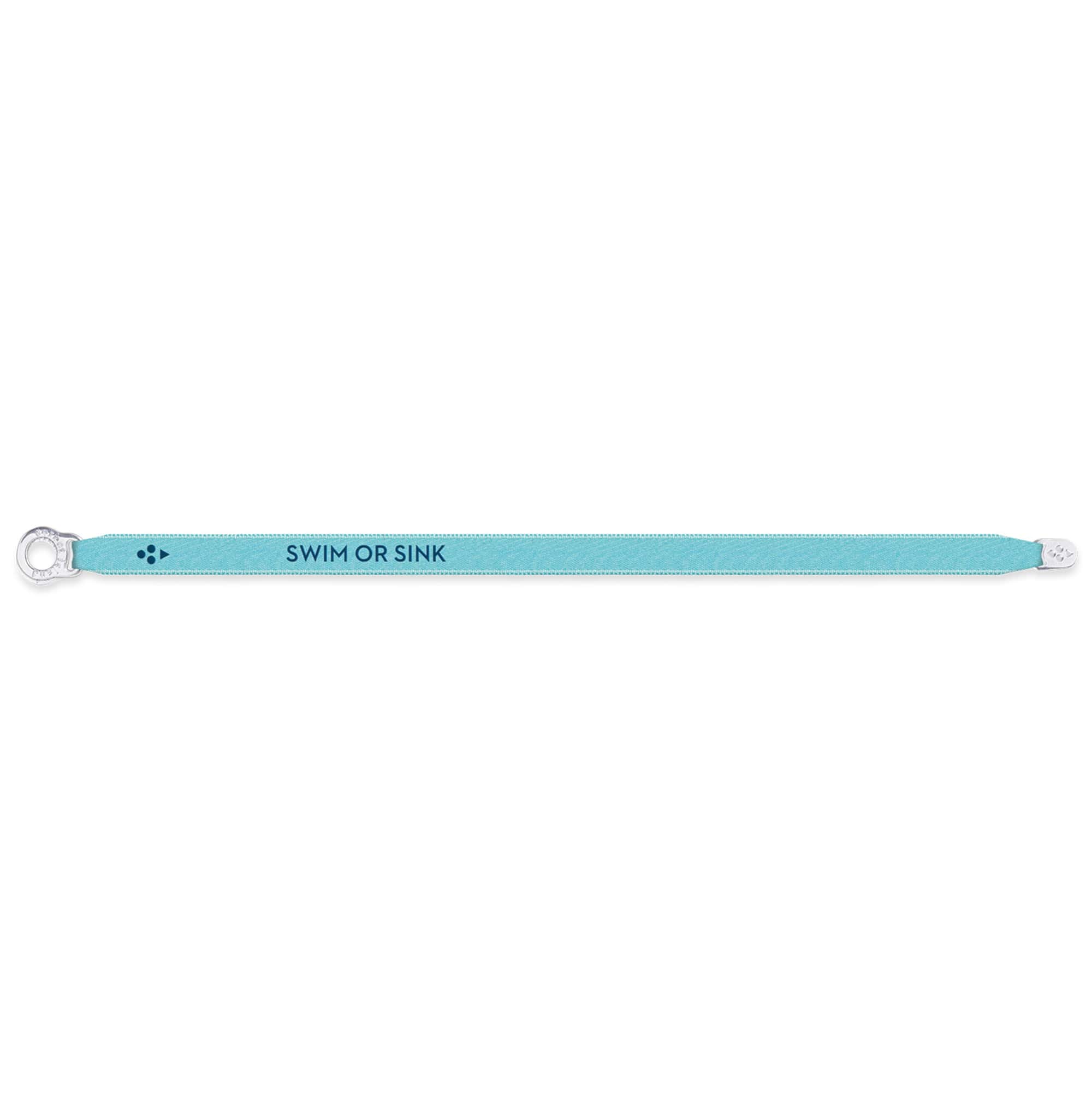 SATIN BRACELET SWIM OR SINK LIGHT TURQUOISE