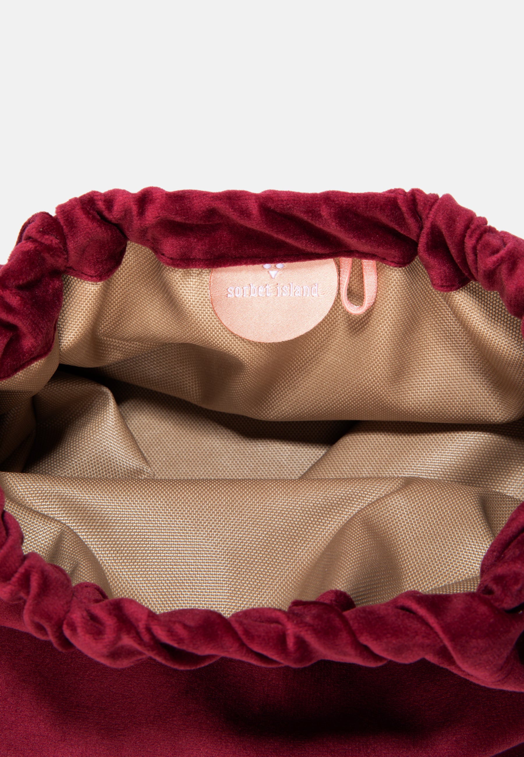 VELVET CLUTCH BAG LOVE SAVES THE DAY