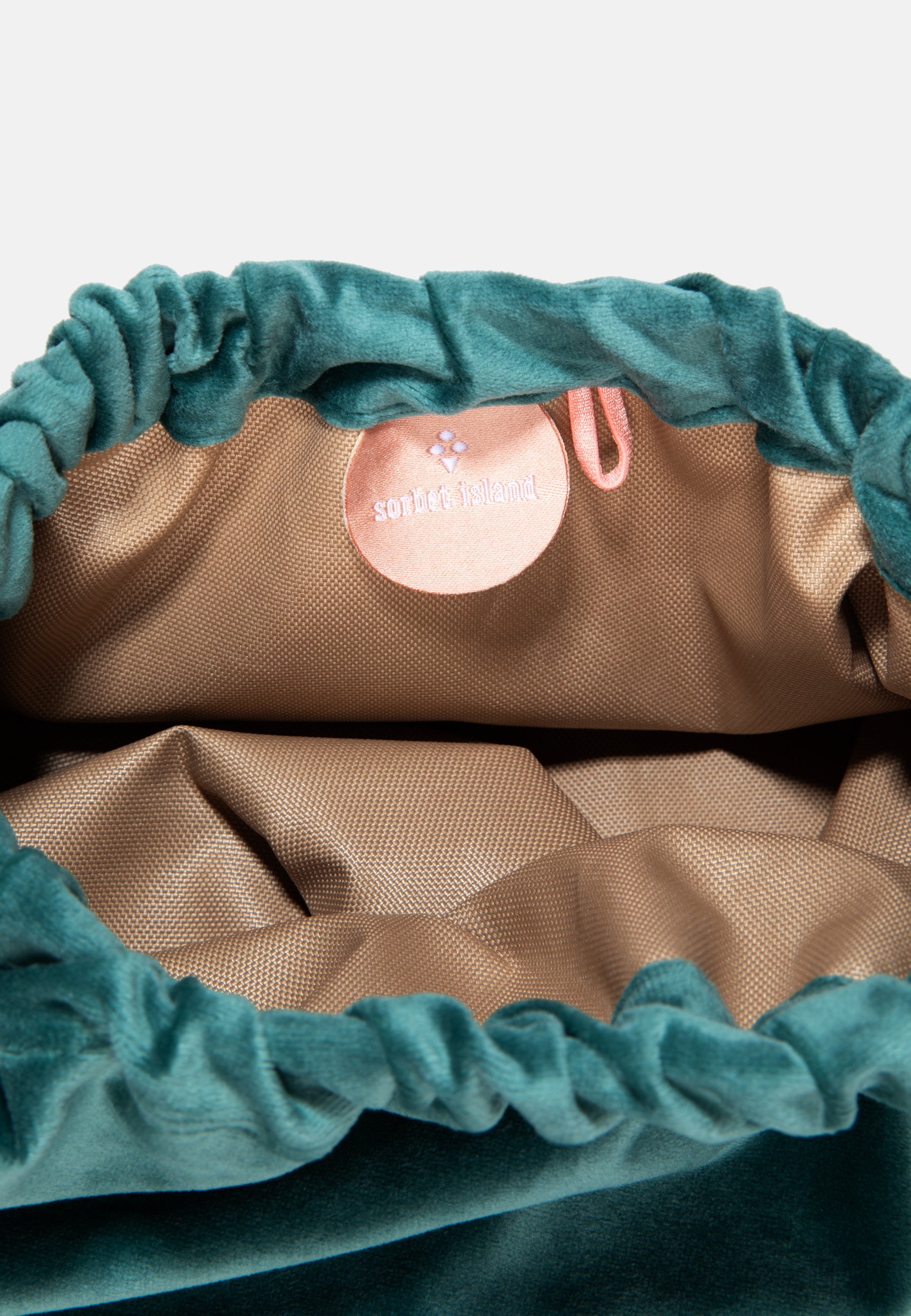 VELVET CLUTCH BAG KISS ME LATER