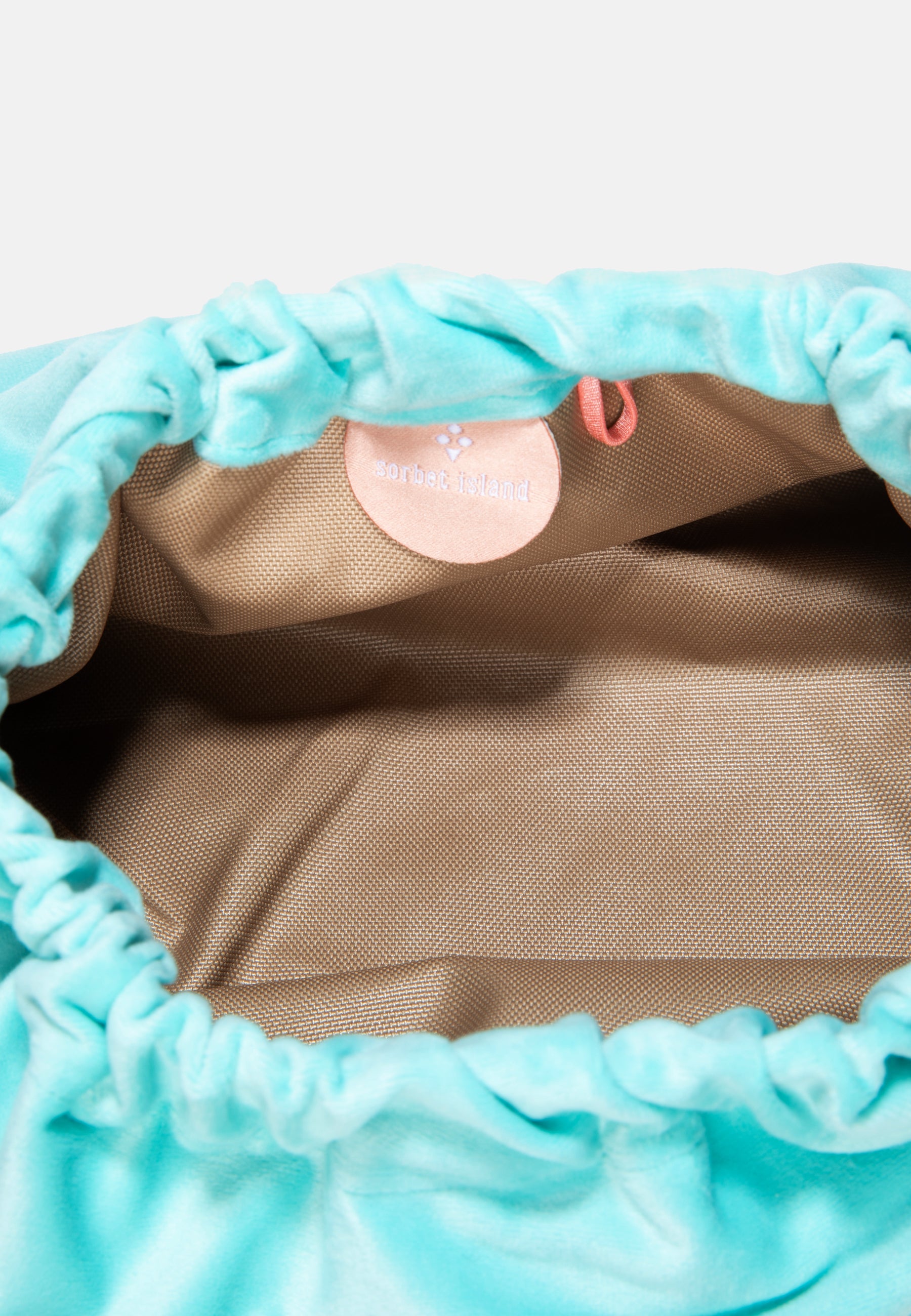 VELVET CLUTCH BAG SUNKISSED