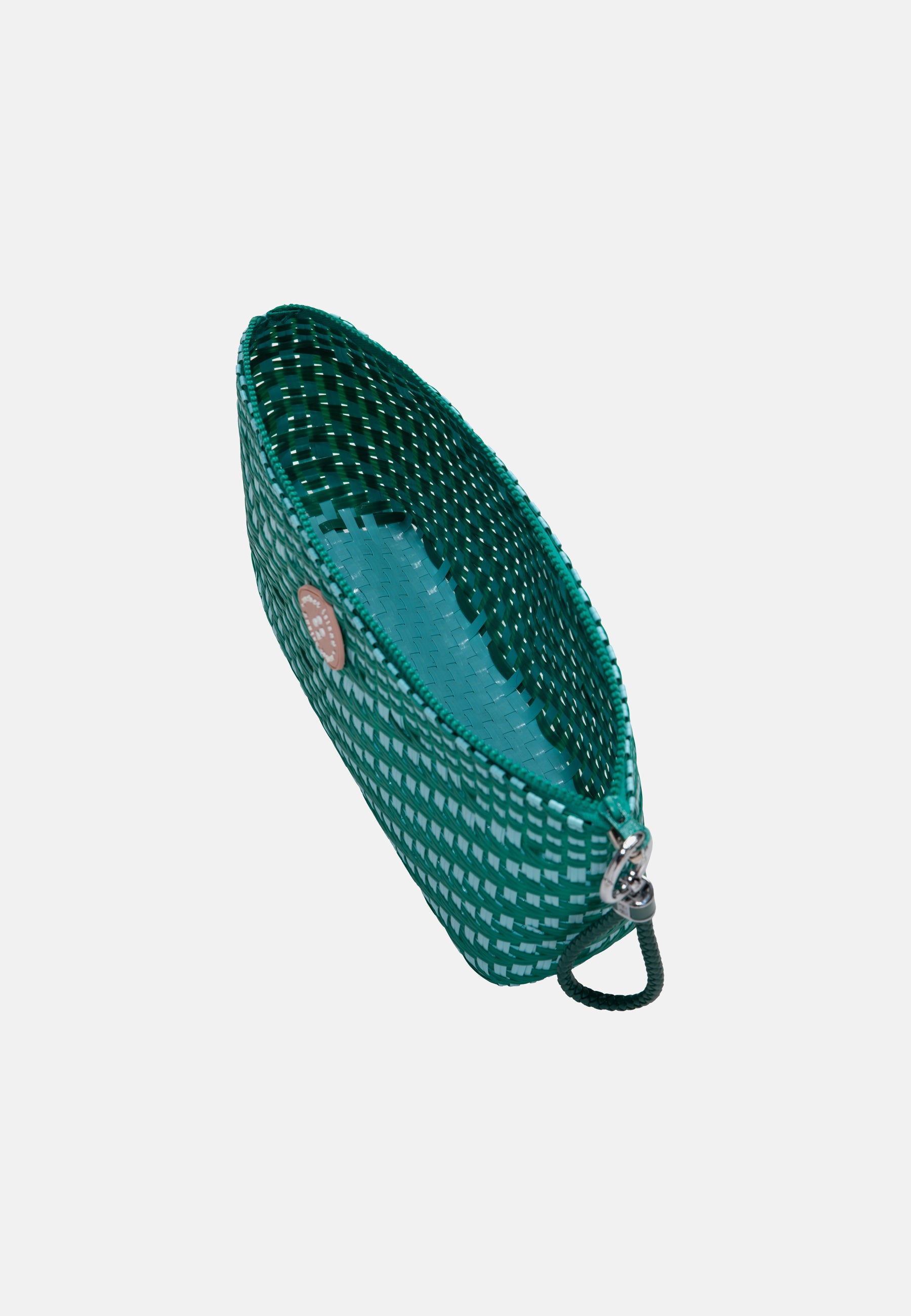 WOVEN PENCIL BAG TURQUOISE