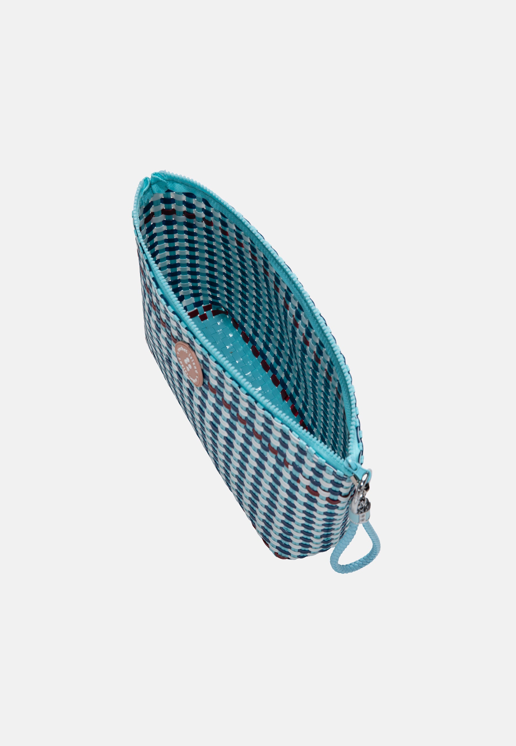WOVEN PENCIL BAG LIGHT BLUE