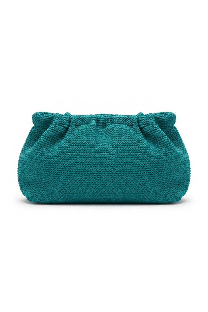 CRINKLE CLUTCH BAG BLUE MOON