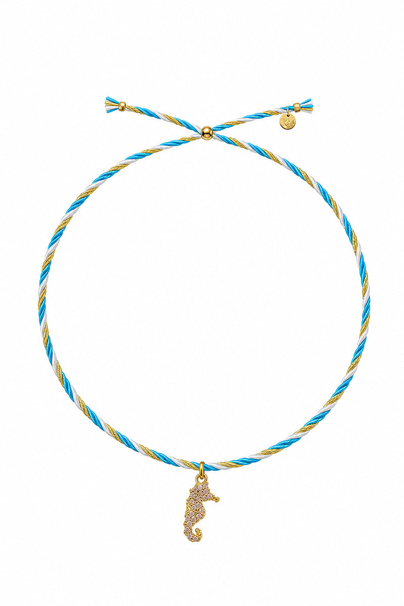 GOLD PLATED CHARM SEAHORSE NECKLACE