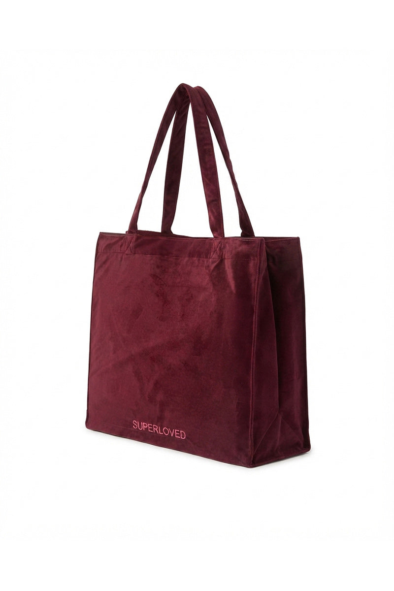 VELVET SHOPPER BAG SUPERLOVED