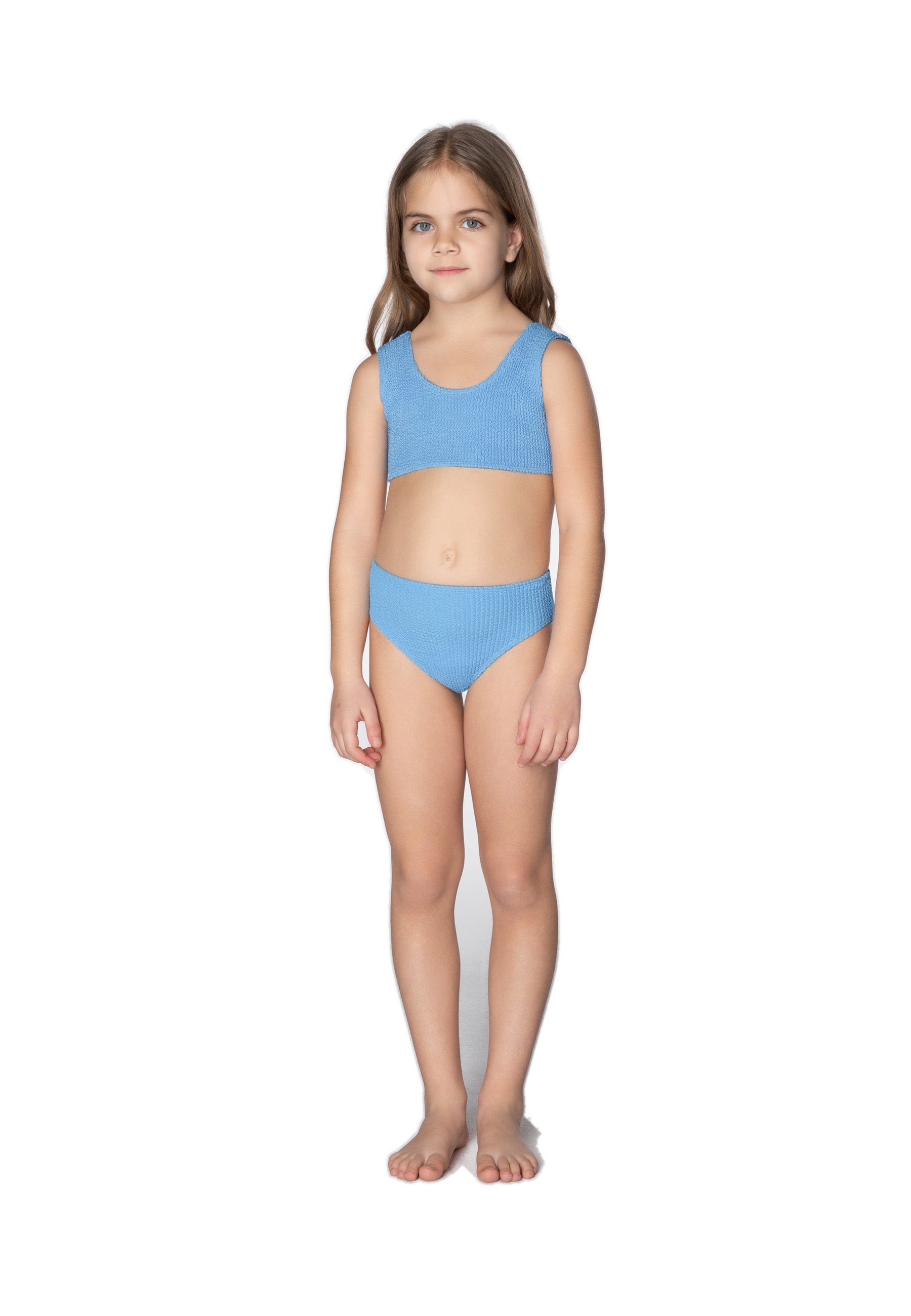 KIDS SWIMWEAR BIKINI ADELE BLUE BUBBLE GUM 2-5y