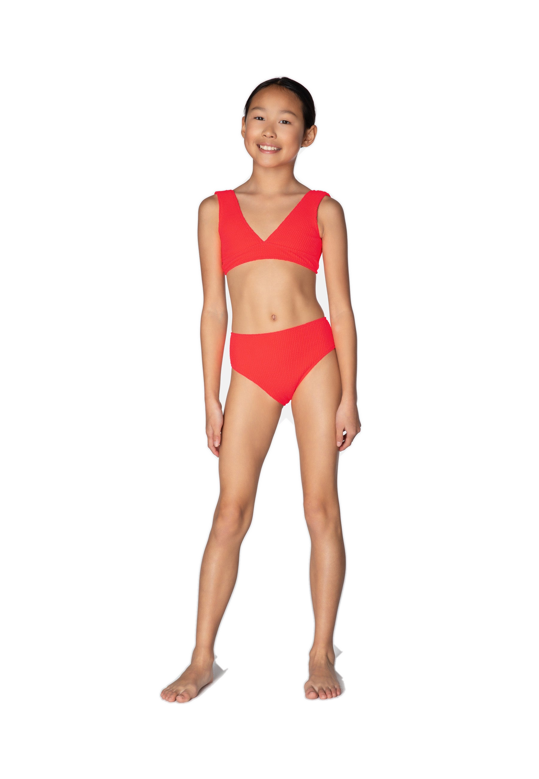KIDS SWIMWEAR BIKINI AQUA STRAWBERRY 6-10y