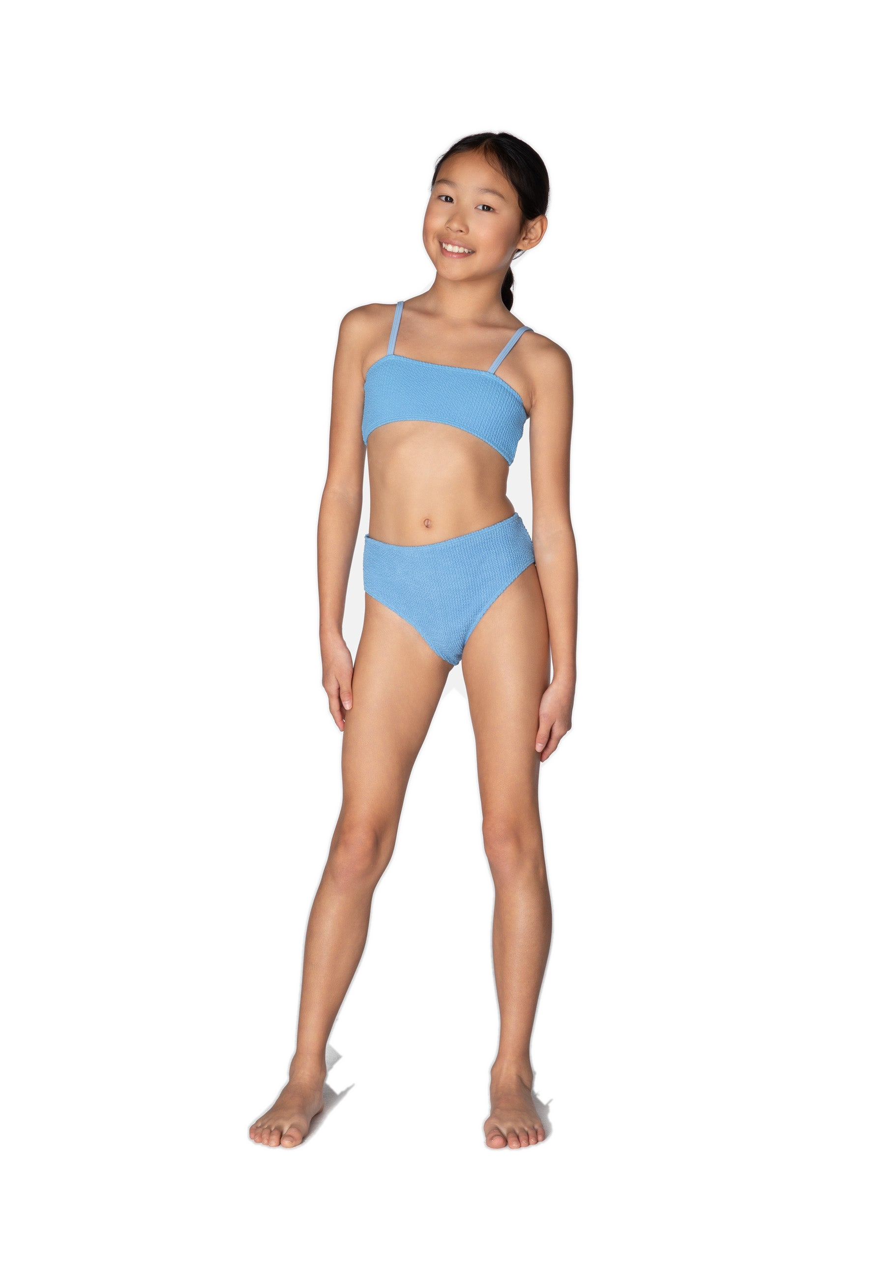 KIDS SWIMWEAR BIKINI LUNA BLUE BUBBLE GUM 6-10y