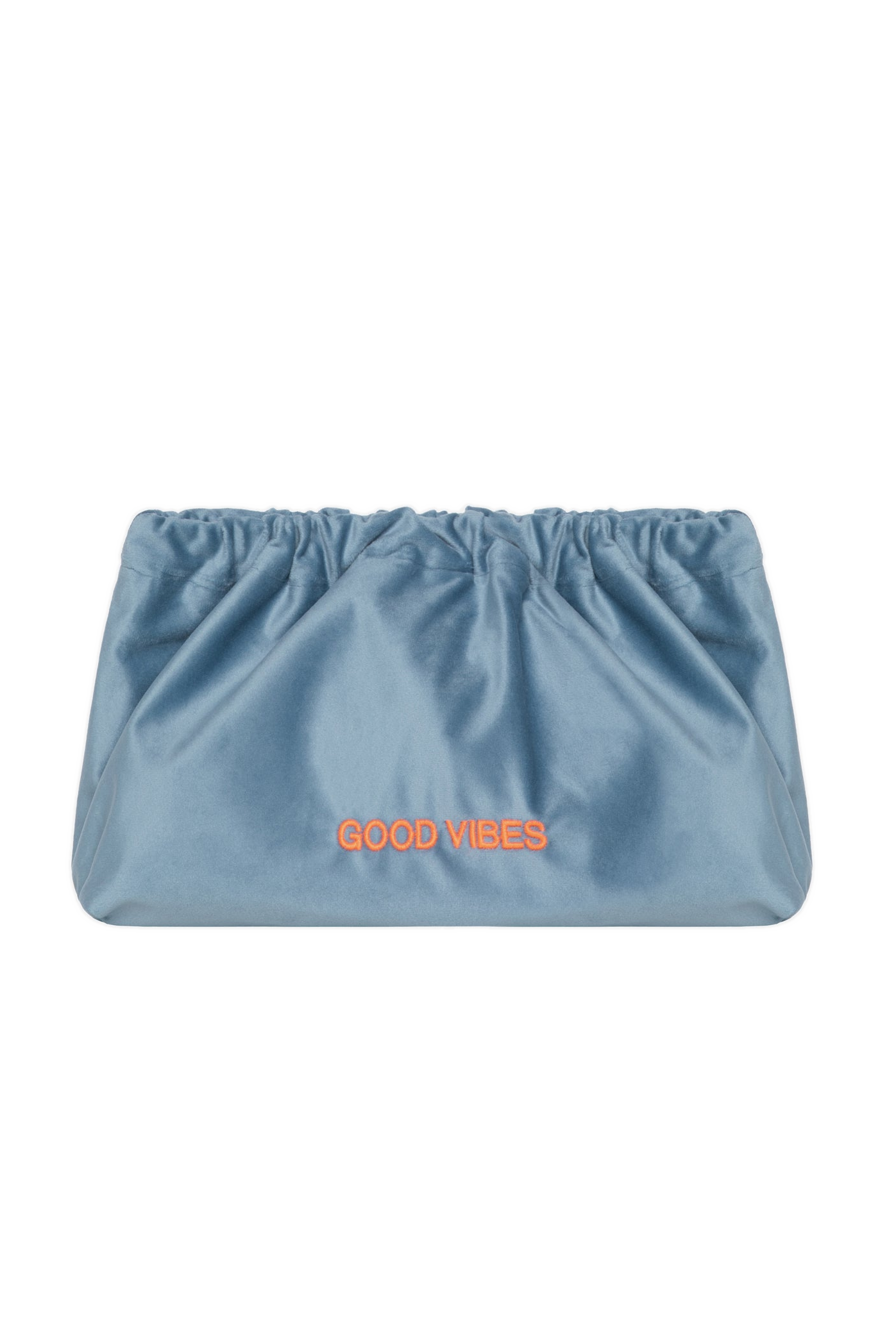 VELVET CLUTCH BAG GOOD VIBES