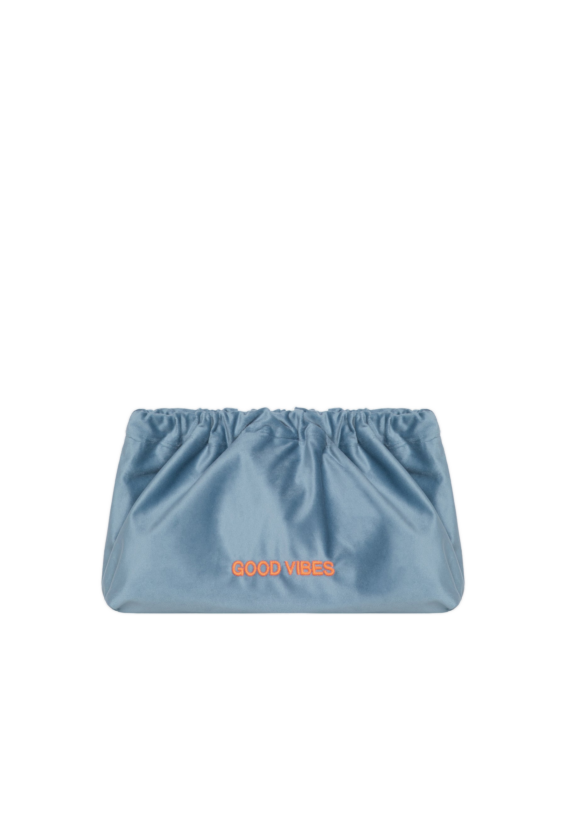VELVET CLUTCH BAG GOOD VIBES