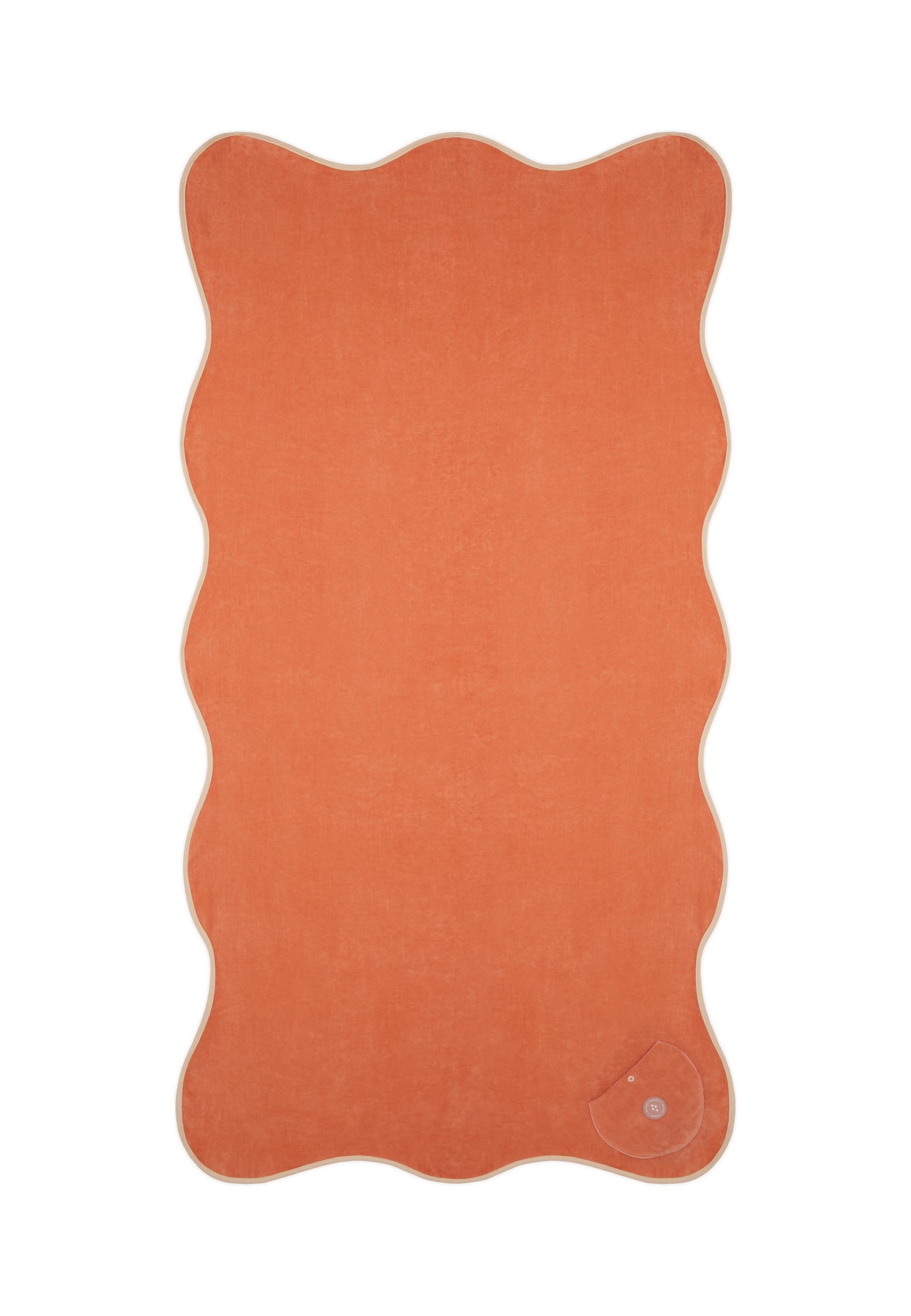 WAVY BEACH TOWEL ORANGE