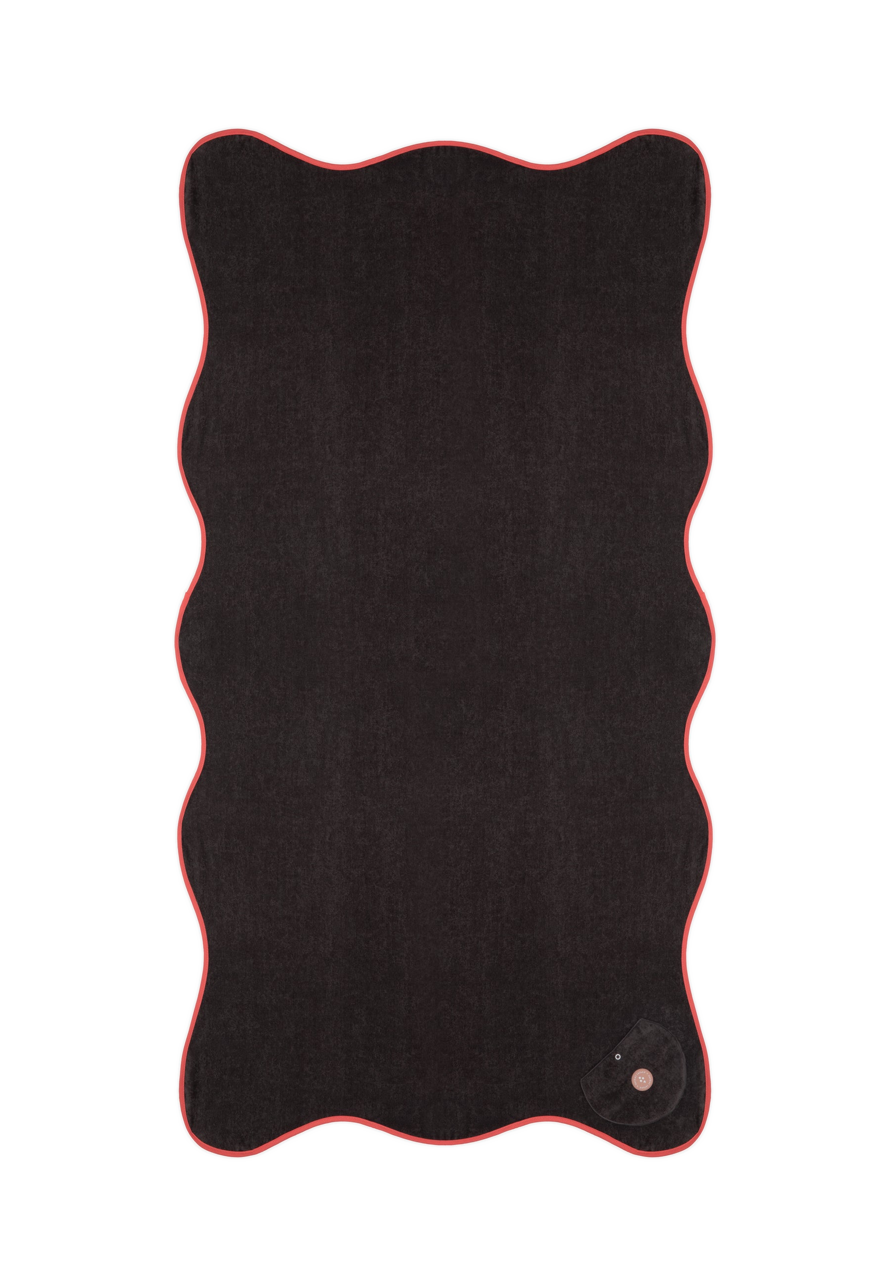 WAVY BEACH TOWEL CHARCOAL