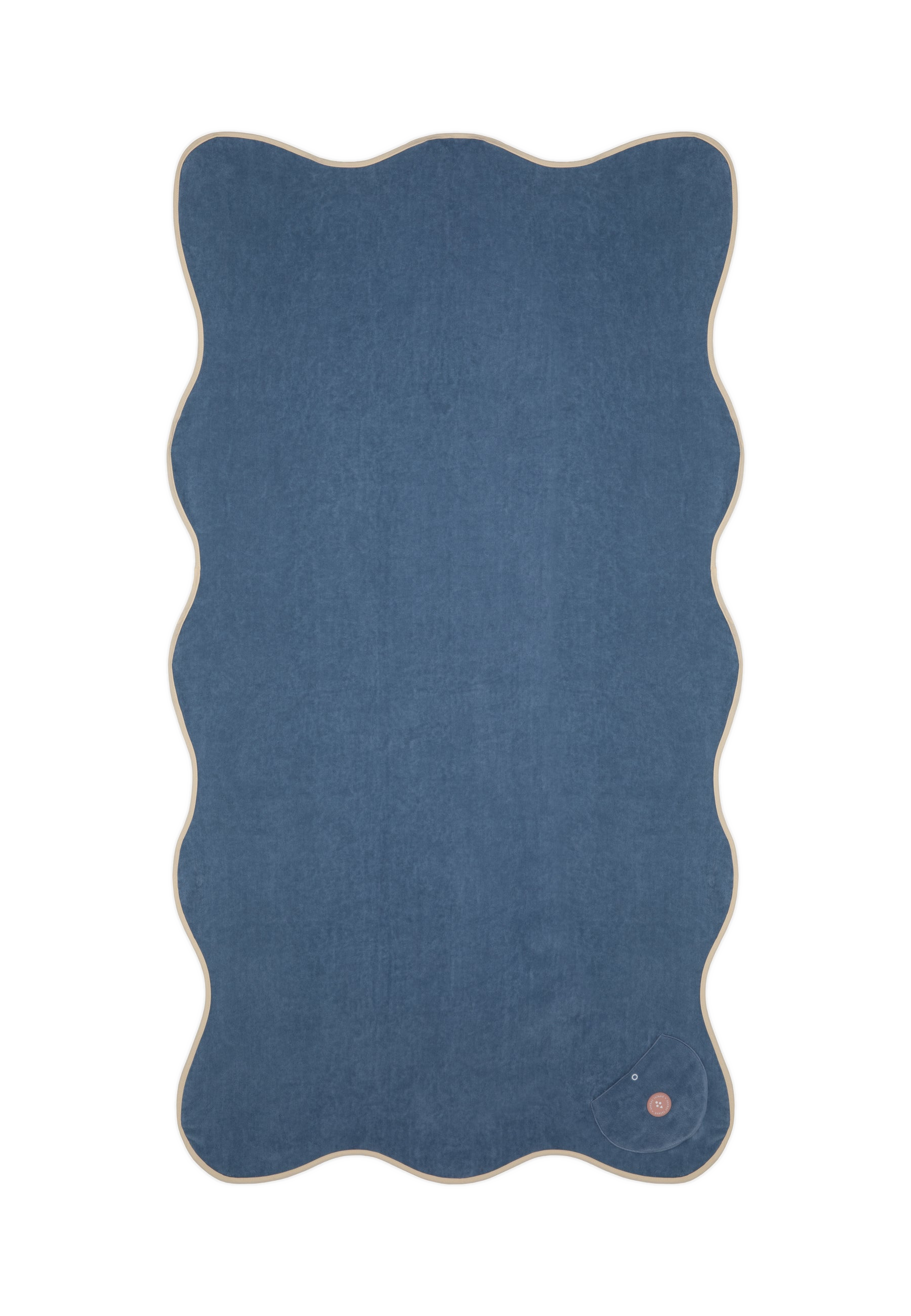 WAVY BEACH TOWEL BLUE RASPBERRY