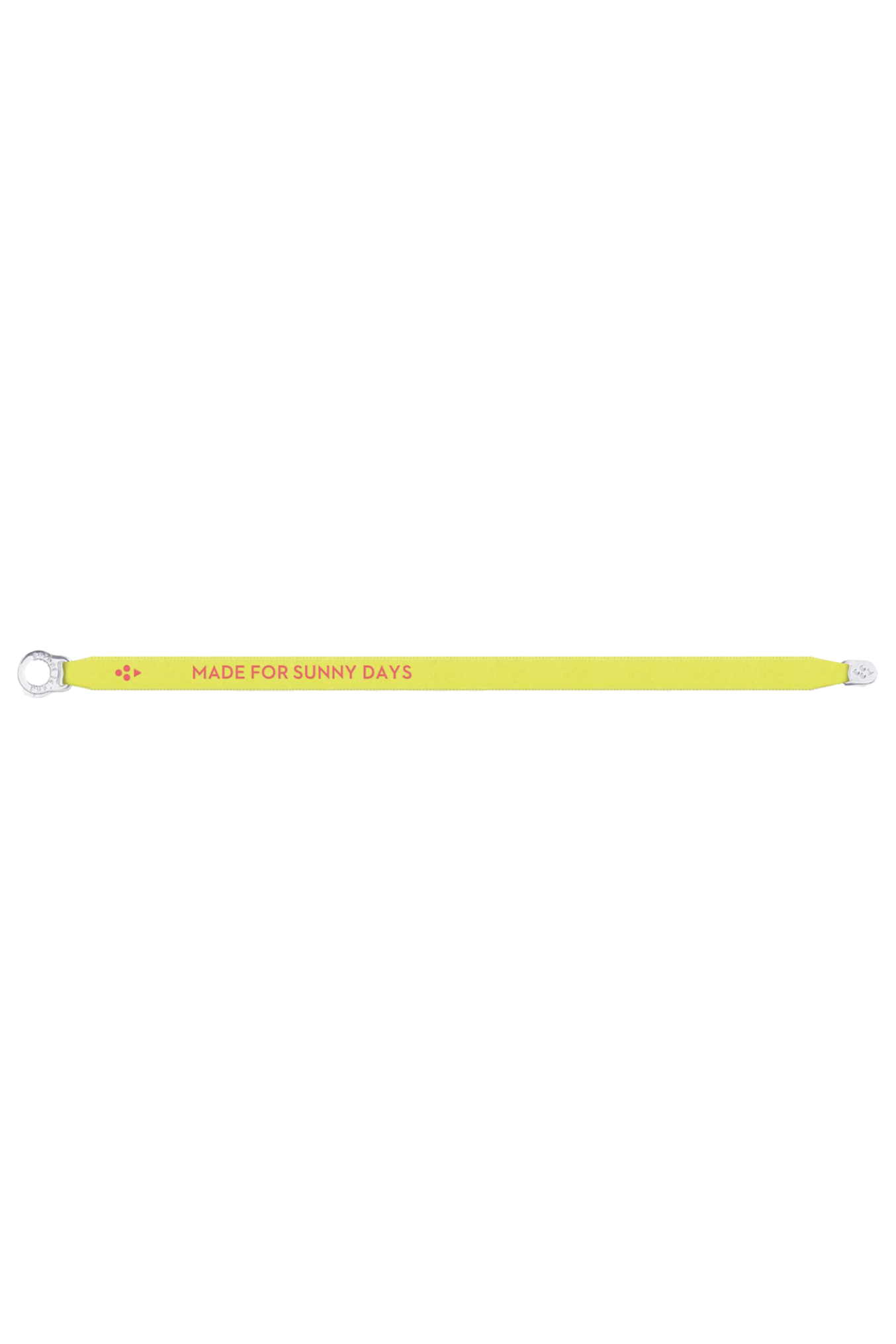 SATIN BRACELET MADE FOR SUNNY DAYS NEON YELLOW