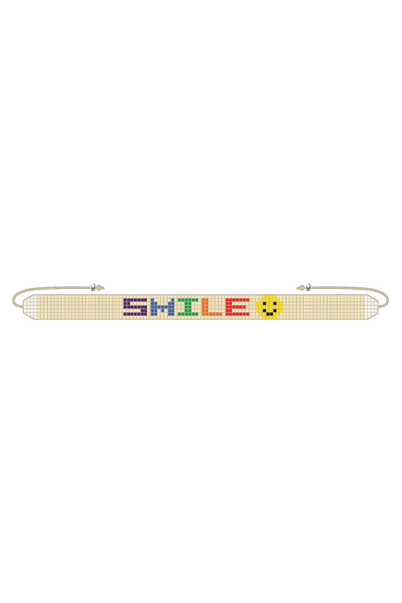 HANDMADE GLASS BEADS FRIENDSHIP SMILE BRACELET