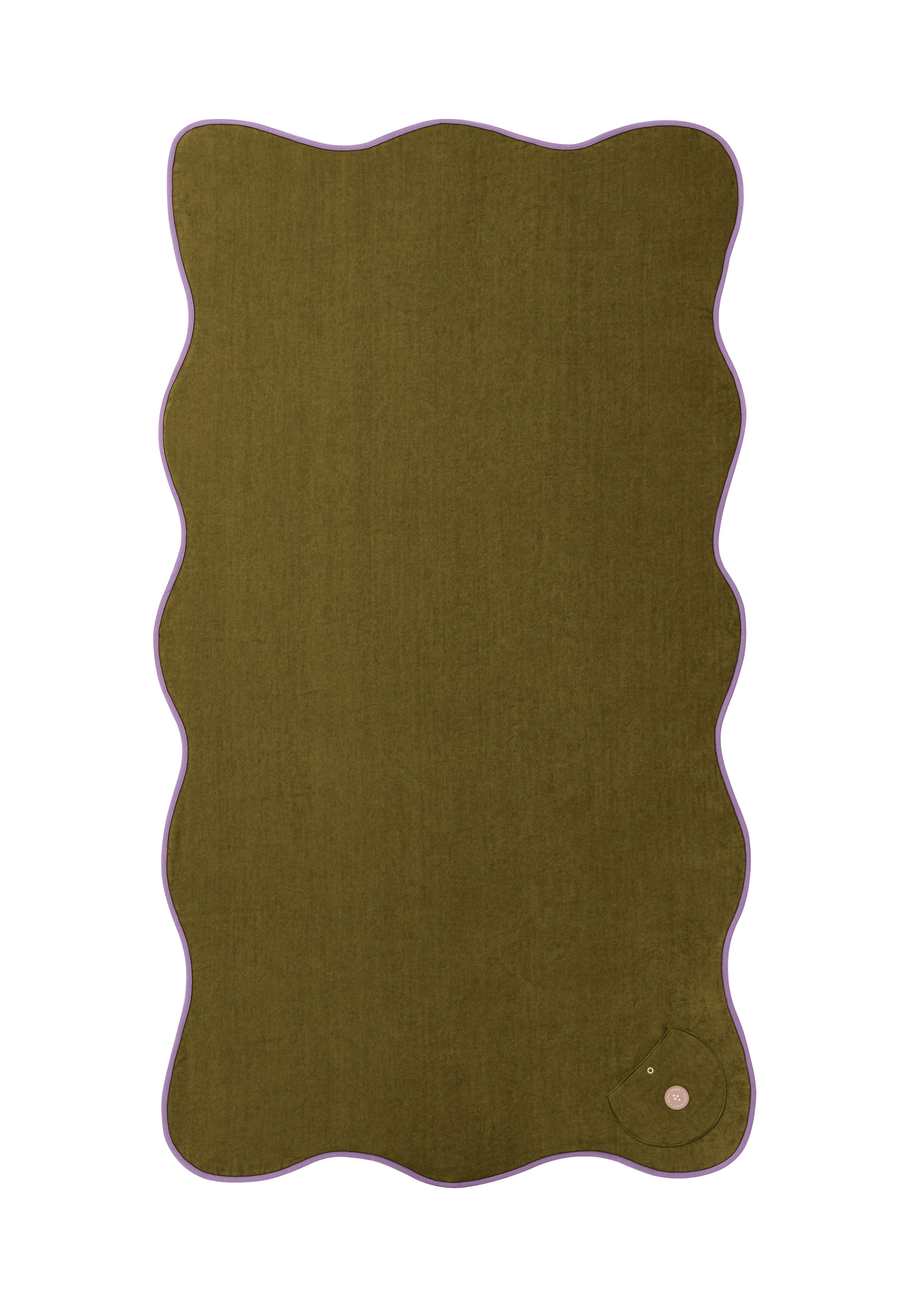 Wavy beach towel fig front