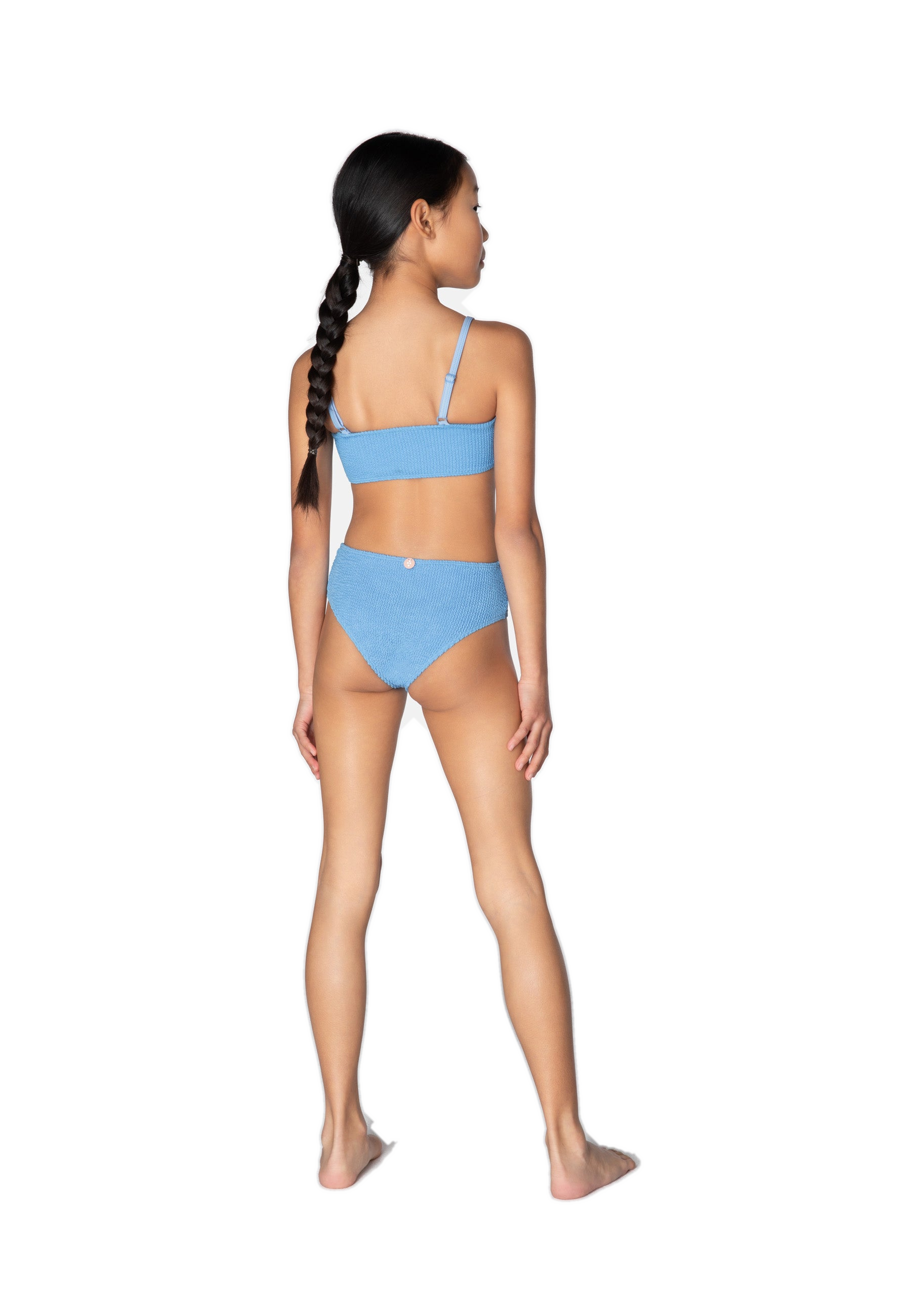 KIDS SWIMWEAR BIKINI LUNA BLUE BUBBLE GUM 6-10y