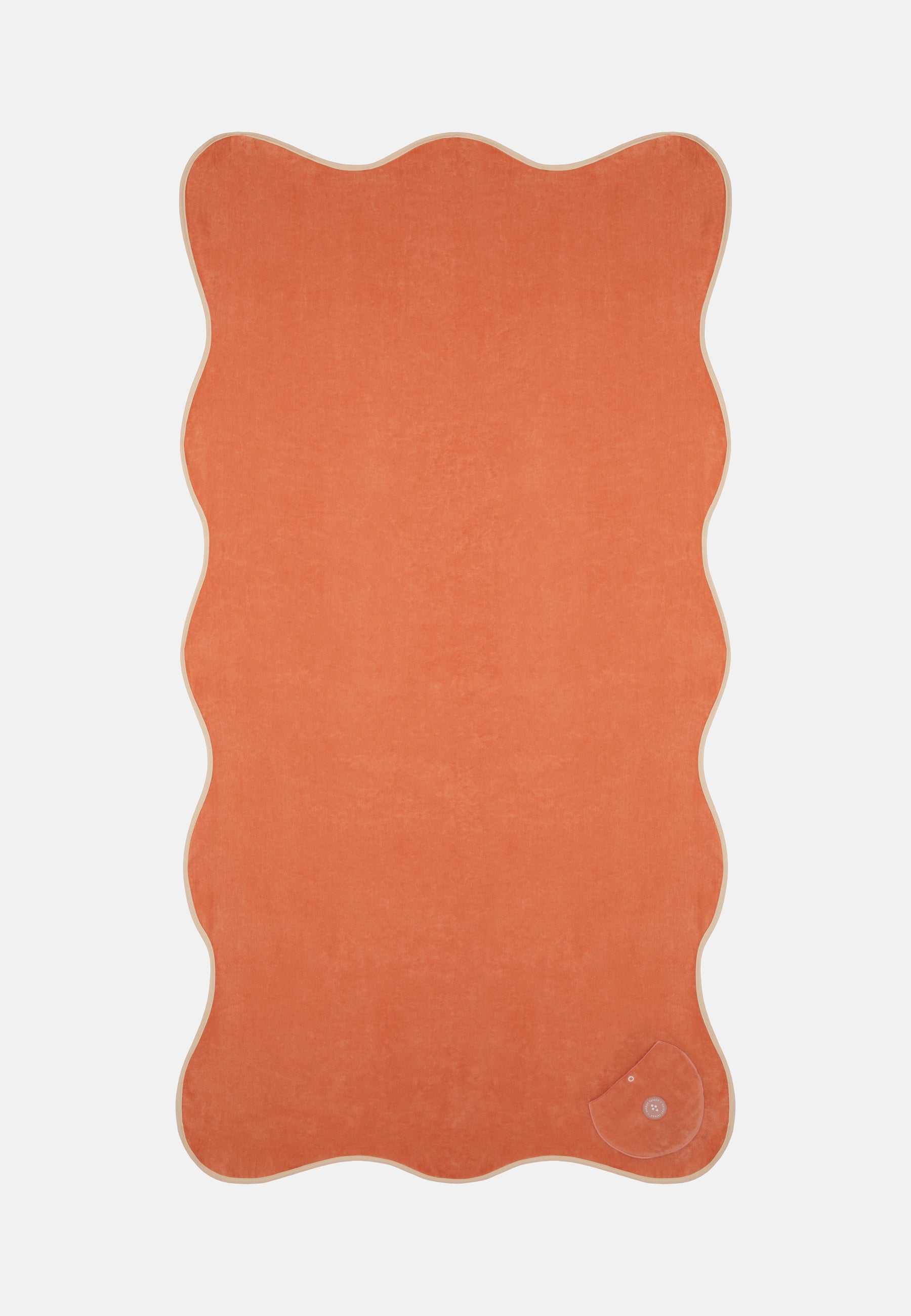 WAVY BEACH TOWEL ORANGE