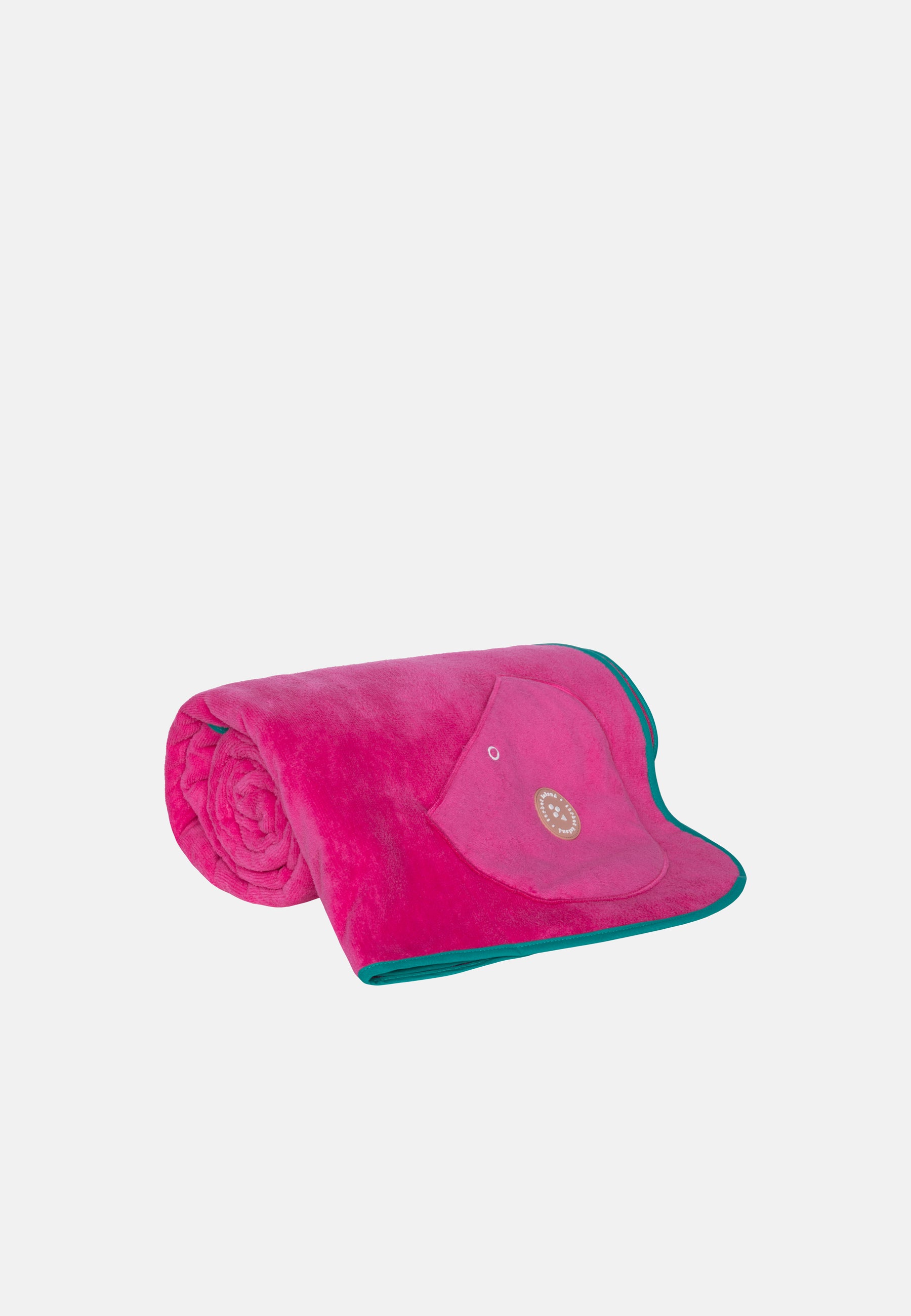 WAVY BEACH TOWEL PINK BUBBLE GUM