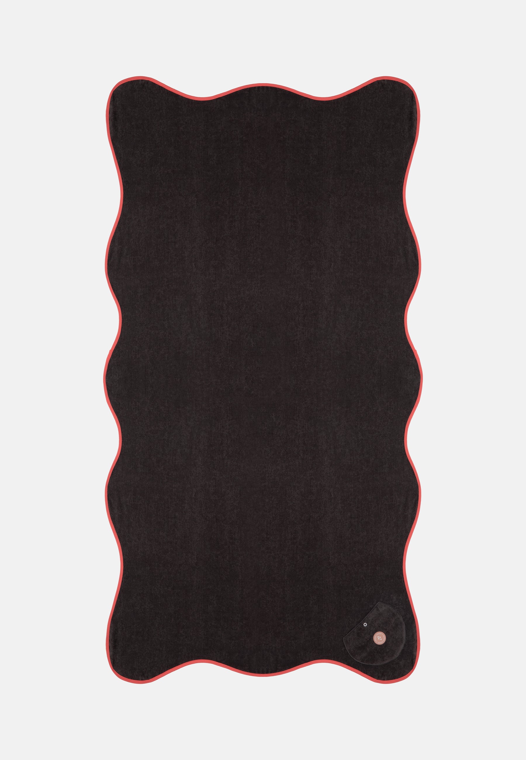 WAVY BEACH TOWEL CHARCOAL