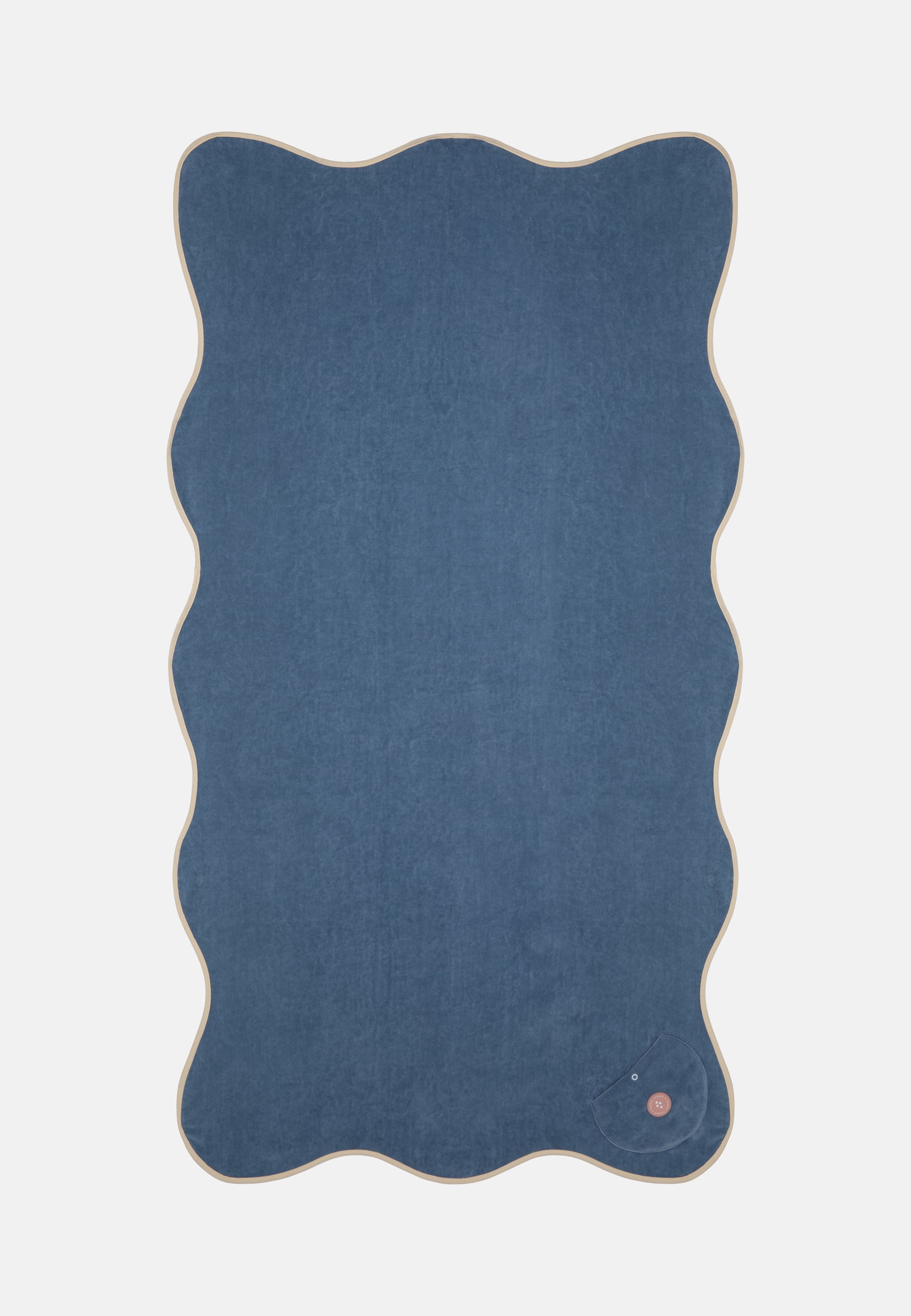 WAVY BEACH TOWEL BLUE RASPBERRY