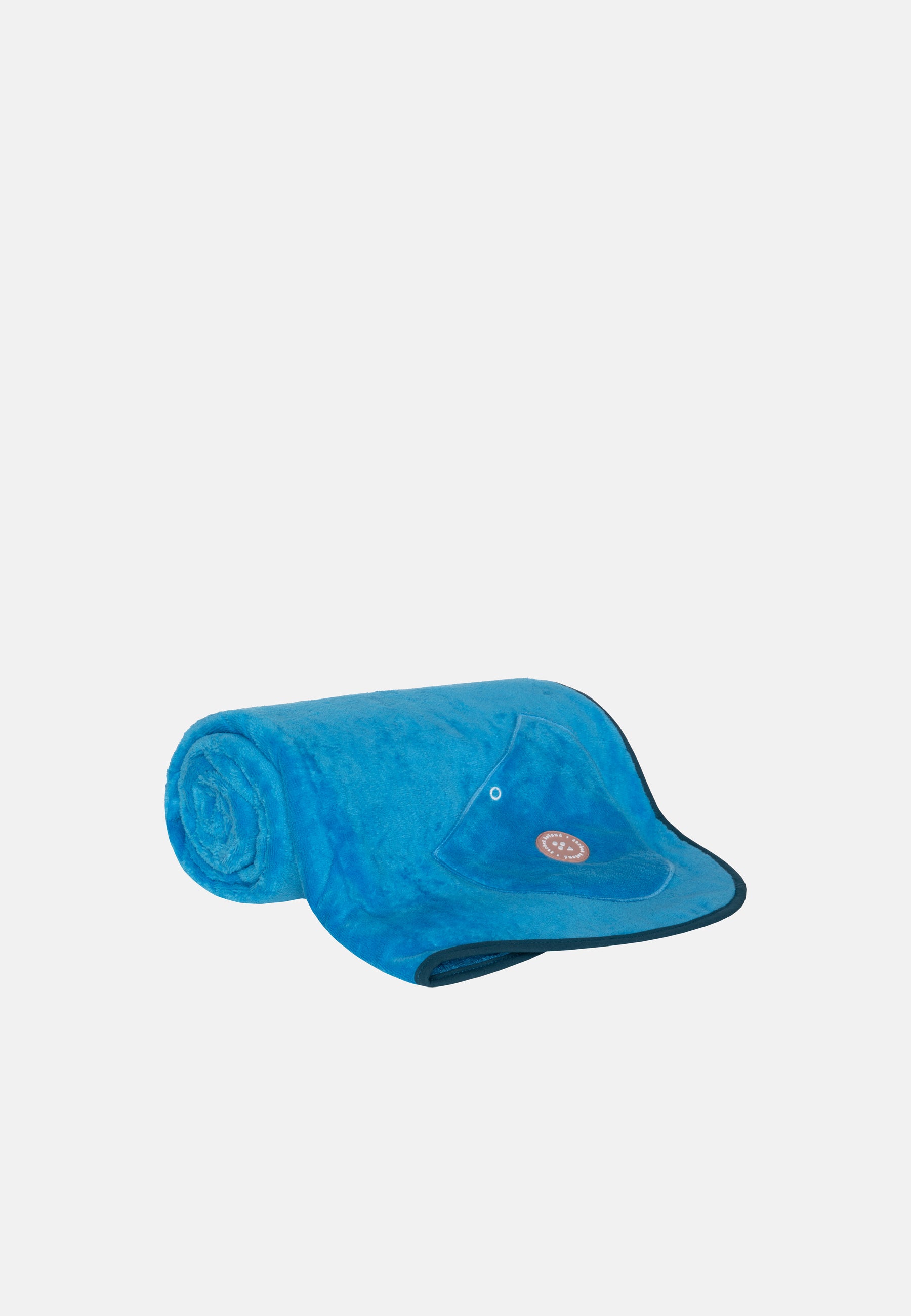 WAVY BEACH TOWEL BLUE BUBBLE GUM