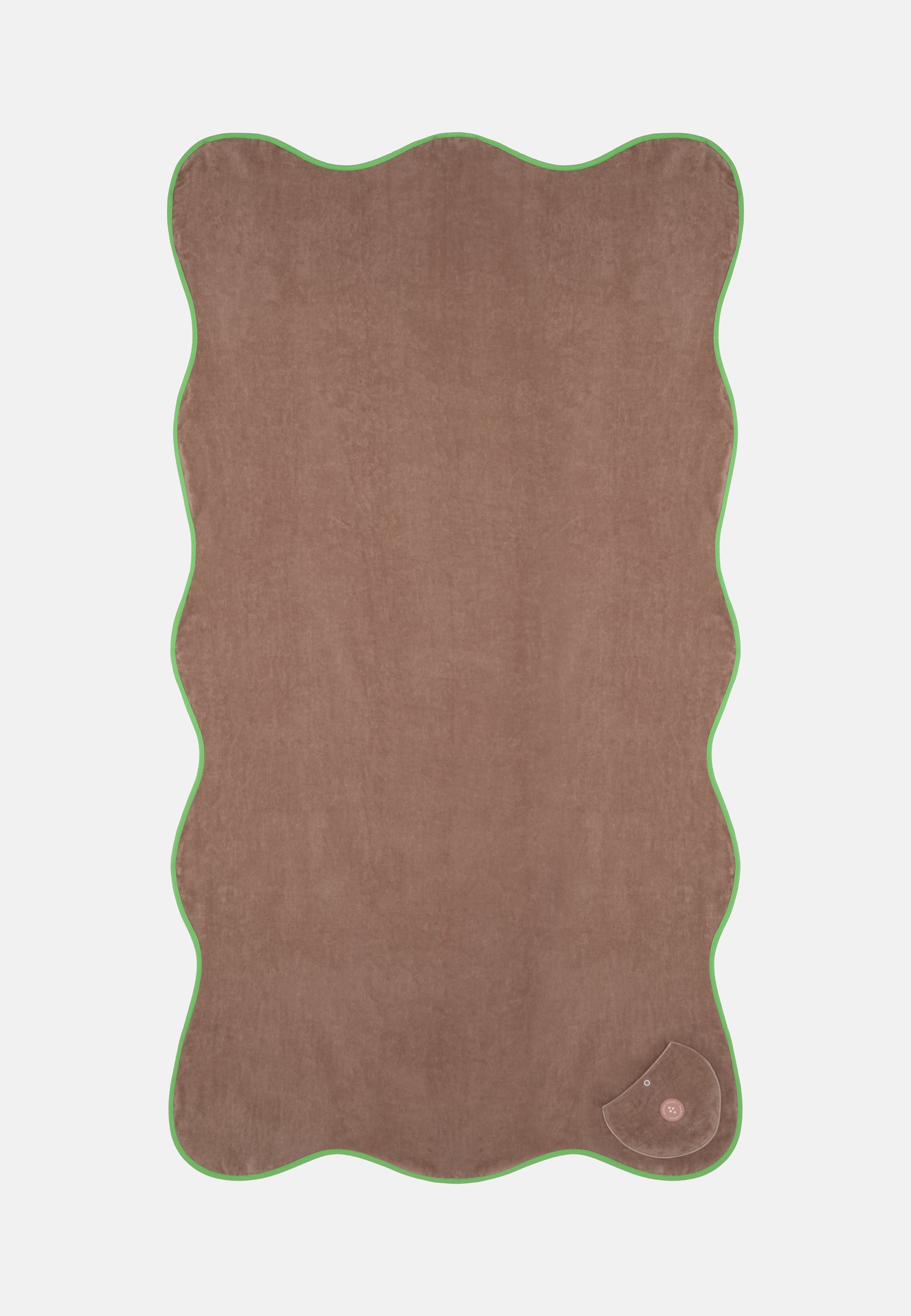 WAVY BEACH TOWEL HAZELNUT