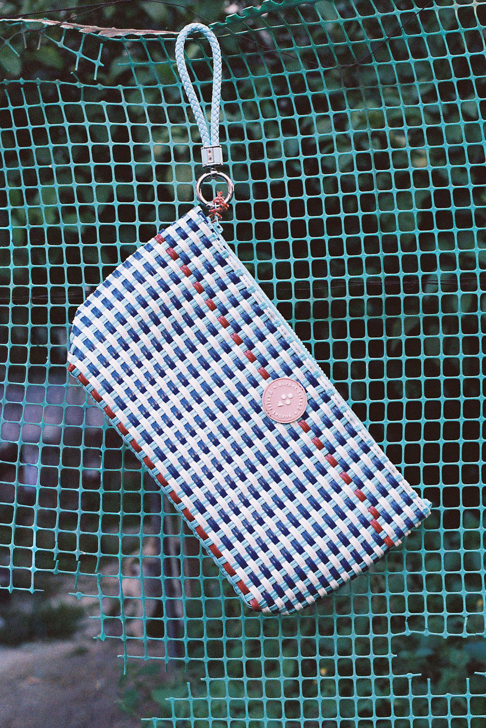 WOVEN PENCIL BAG LIGHT BLUE