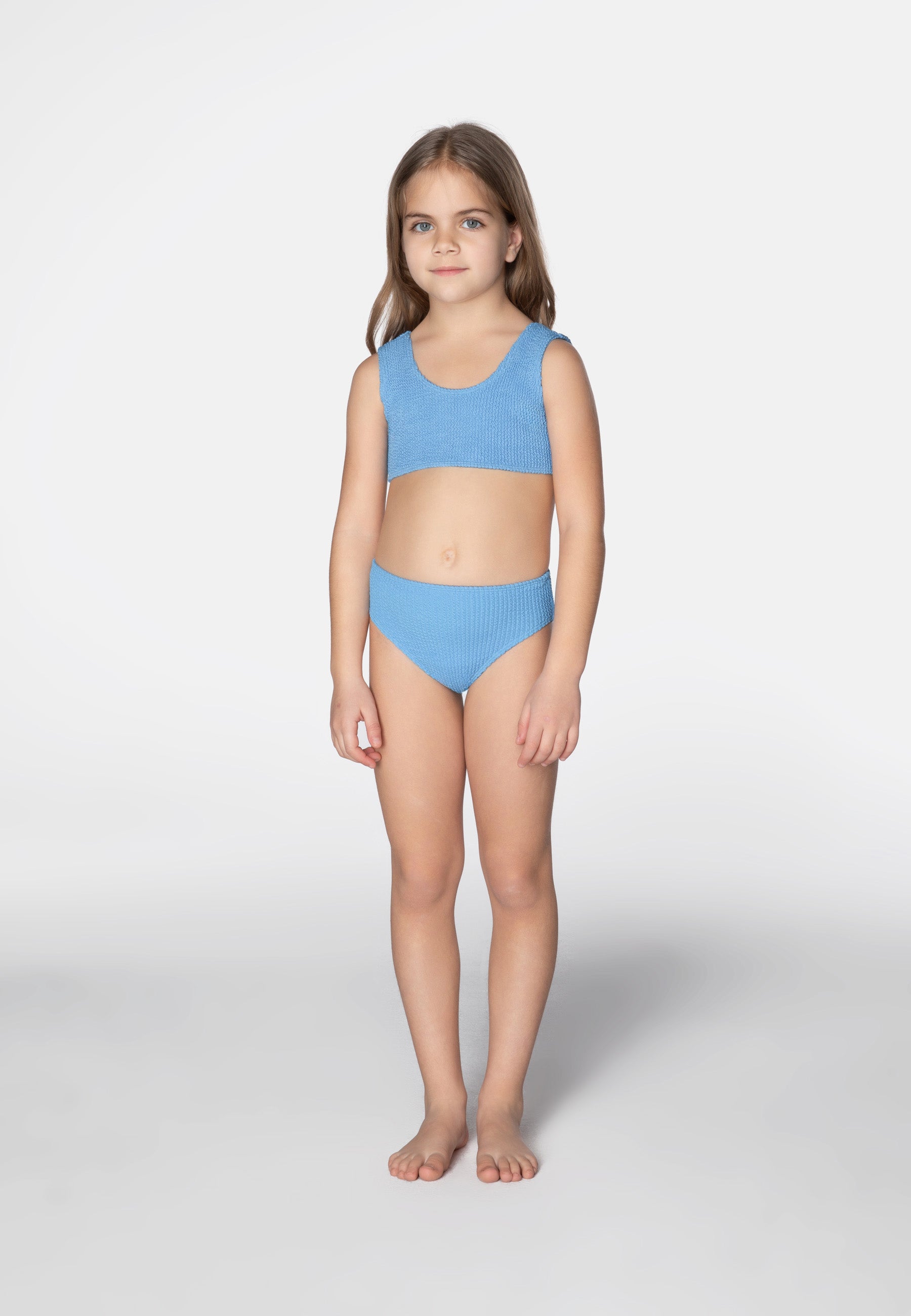 KIDS SWIMWEAR BIKINI ADELE BLUE BUBBLE GUM 2-5y