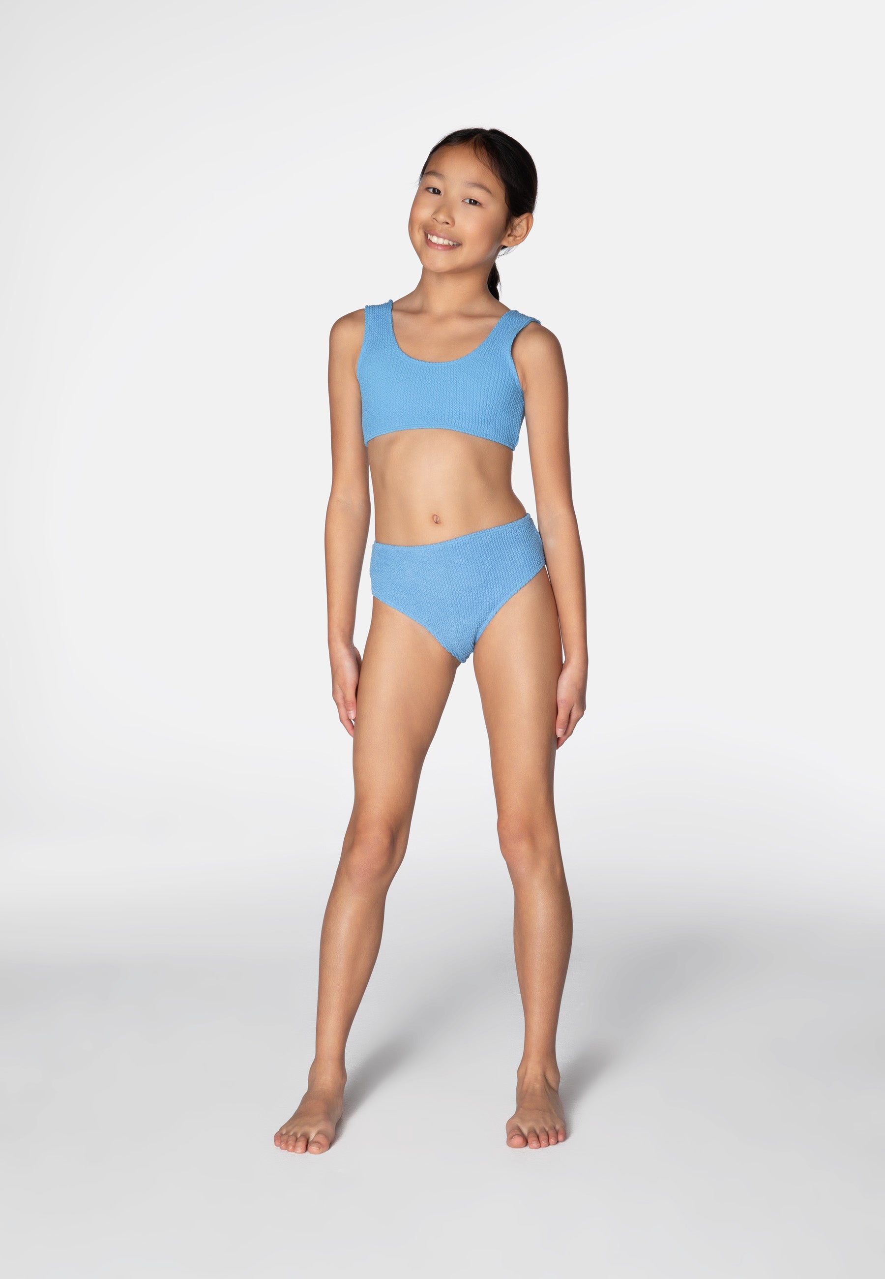 KIDS SWIMWEAR BIKINI ADELE BLUE BUBBLE GUM 6-10y