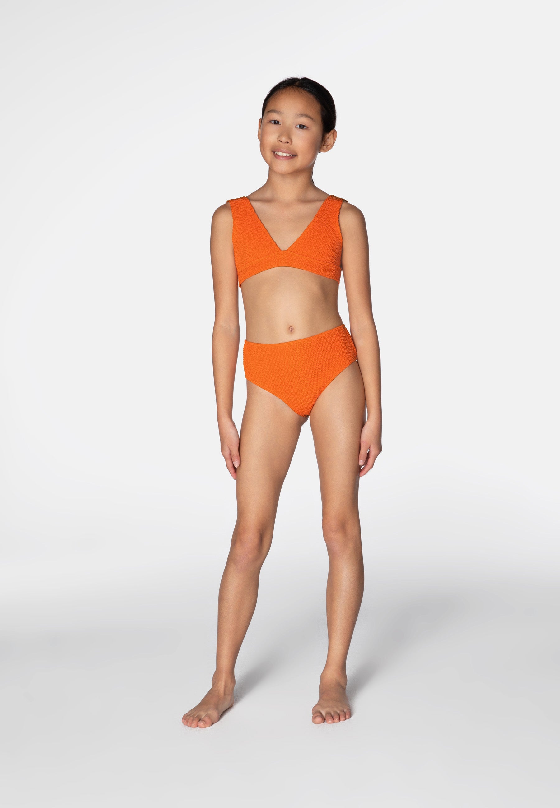 KIDS SWIMWEAR BIKINI AQUA ORANGE 6-10y