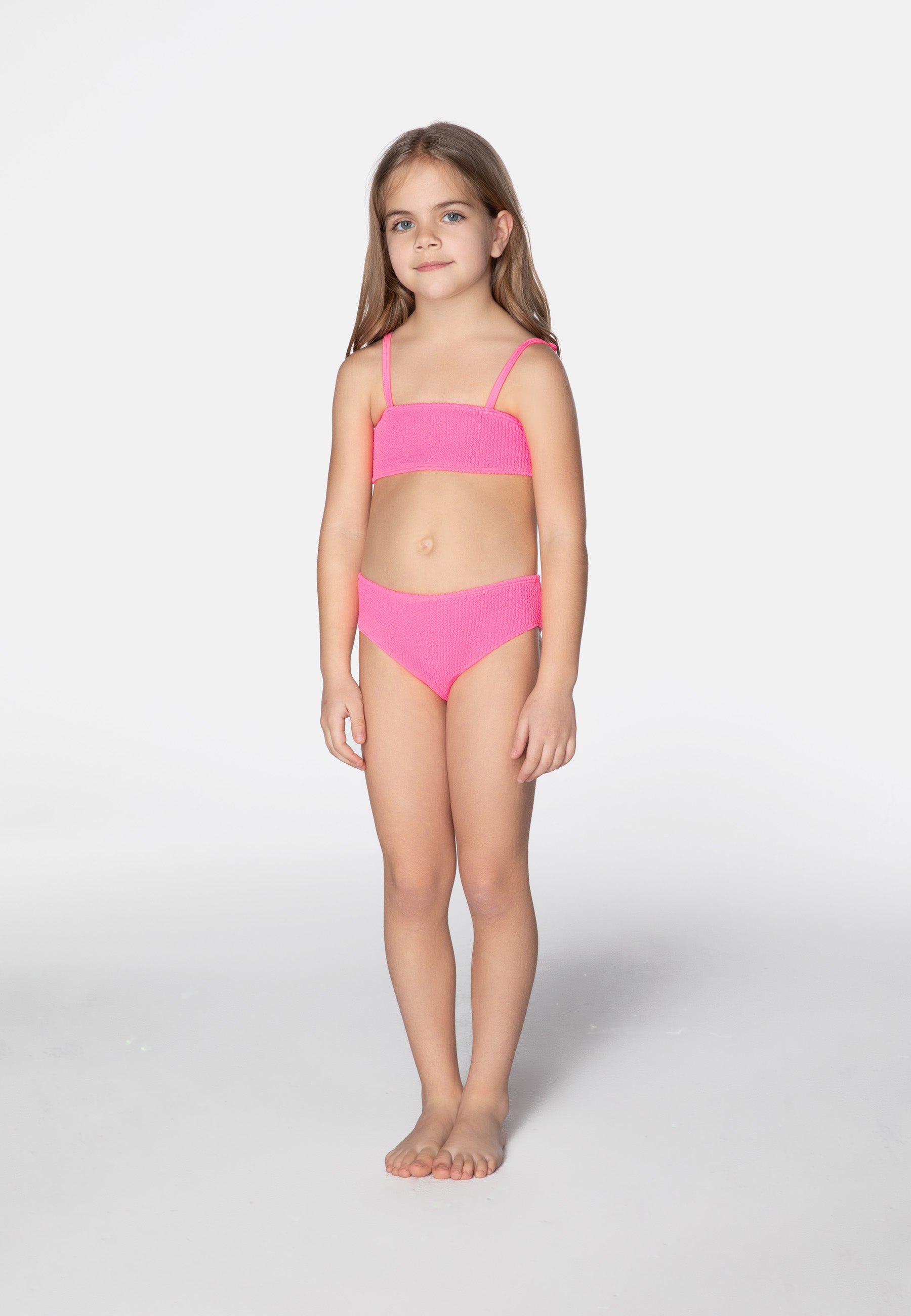 KIDS SWIMWEAR BIKINI LUNA PINK BUBBLE GUM 2-5y