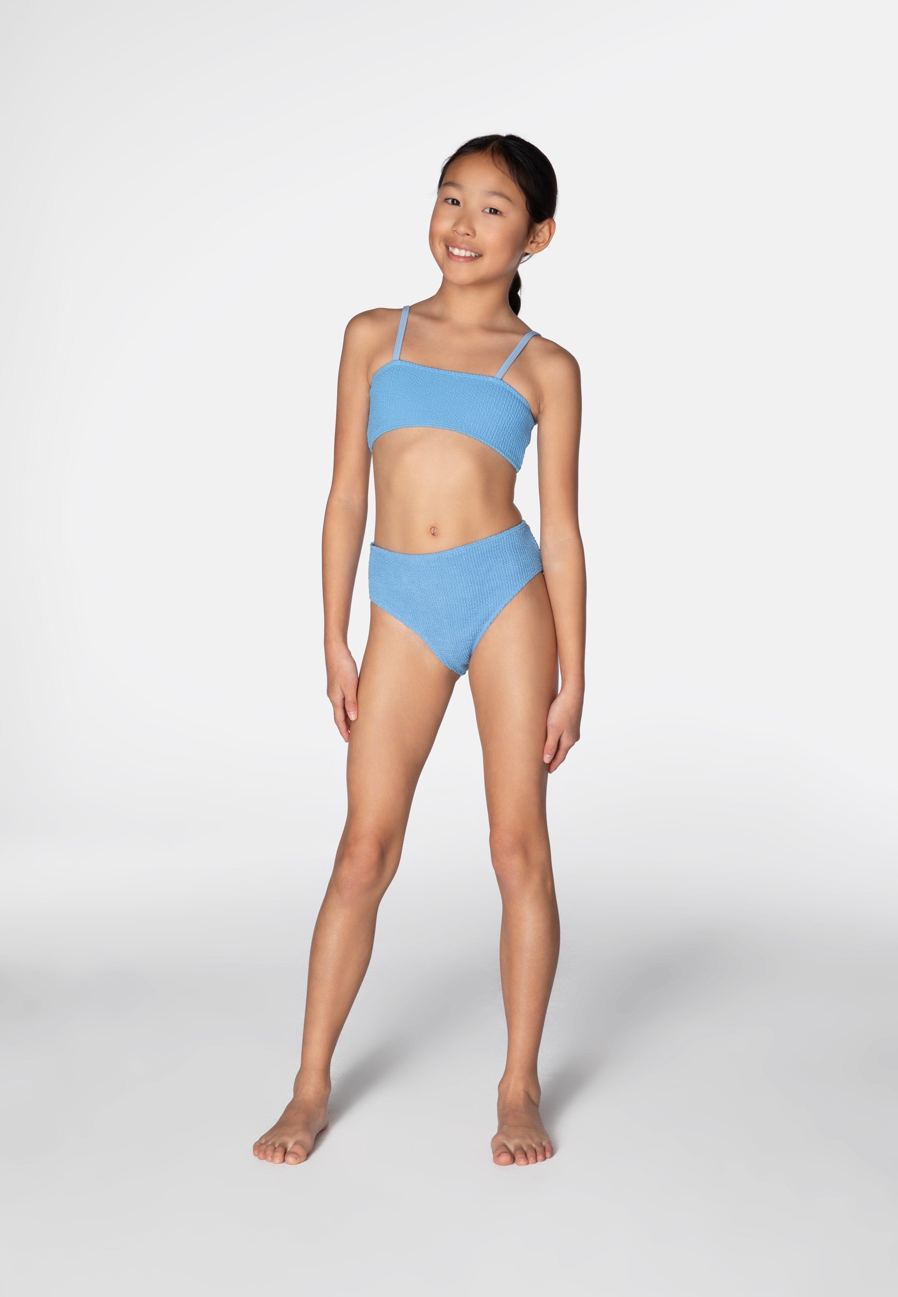 KIDS SWIMWEAR BIKINI LUNA BLUE BUBBLE GUM 6-10y
