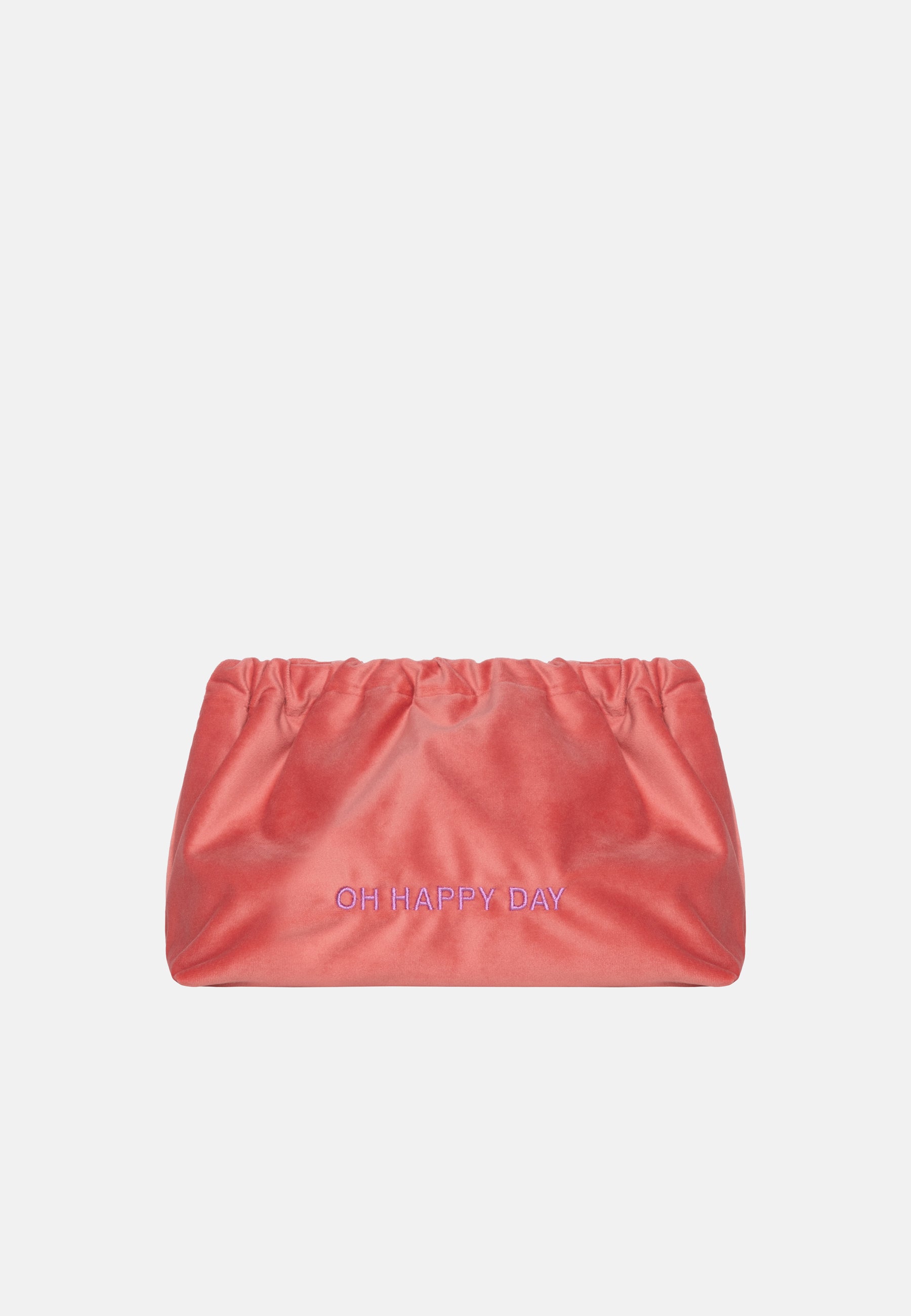 VELVET CLUTCH BAG OH HAPPY DAY