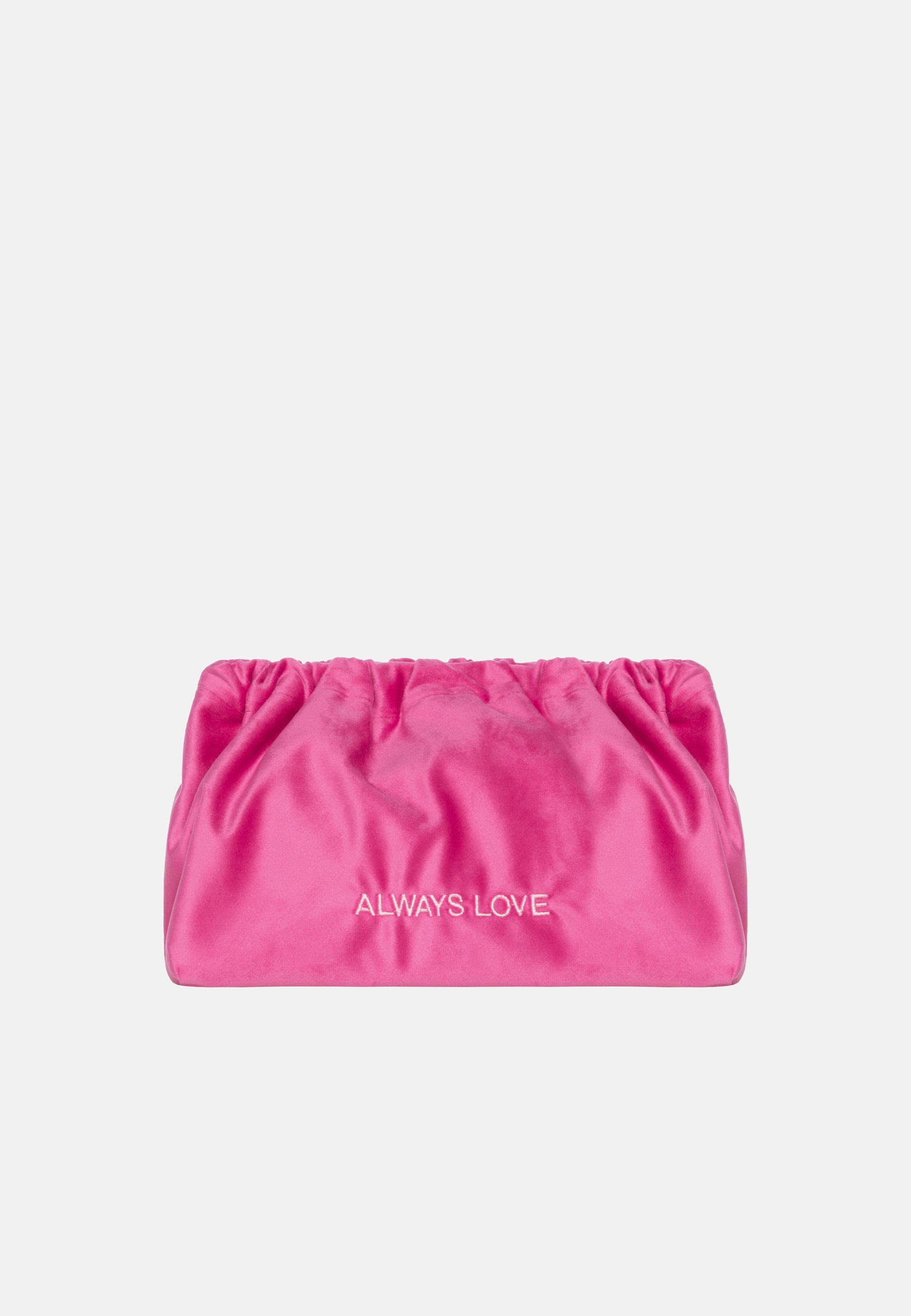 VELVET CLUTCH BAG ALWAYS LOVE