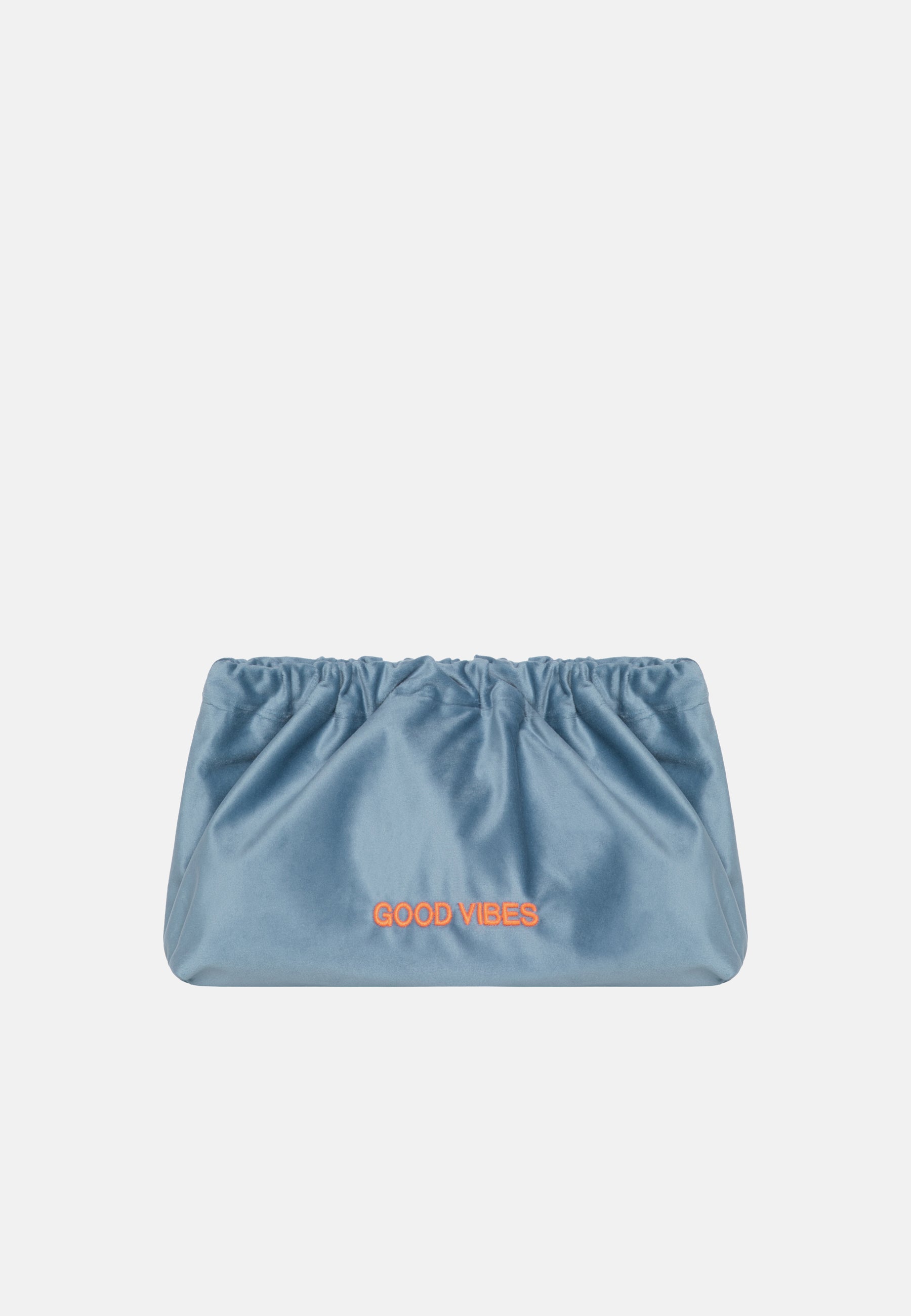 VELVET CLUTCH BAG GOOD VIBES